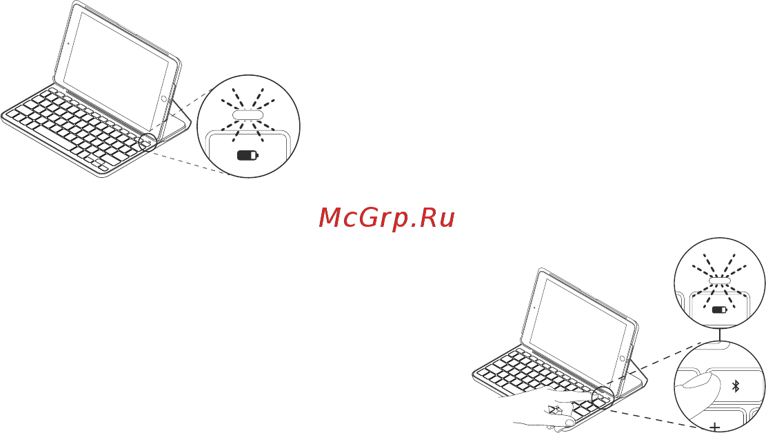 Logitech Slim Folio iPad 7th Gen (920-009652) Русская раскладка Инструкция по эксплуатации онлайн [22/0] 889068