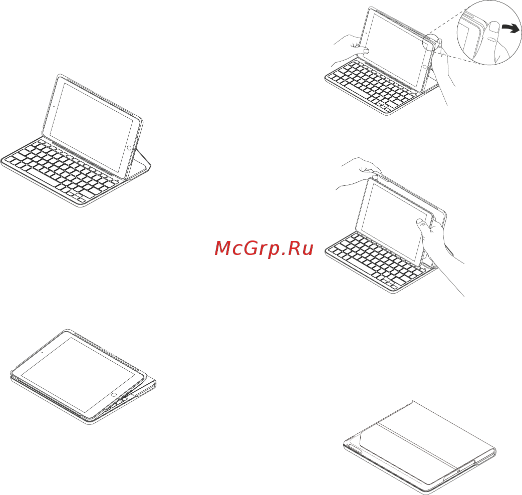 Logitech Slim Folio iPad 7th Gen (920-009652) Русская раскладка [41/0] Uso del estuche con teclado