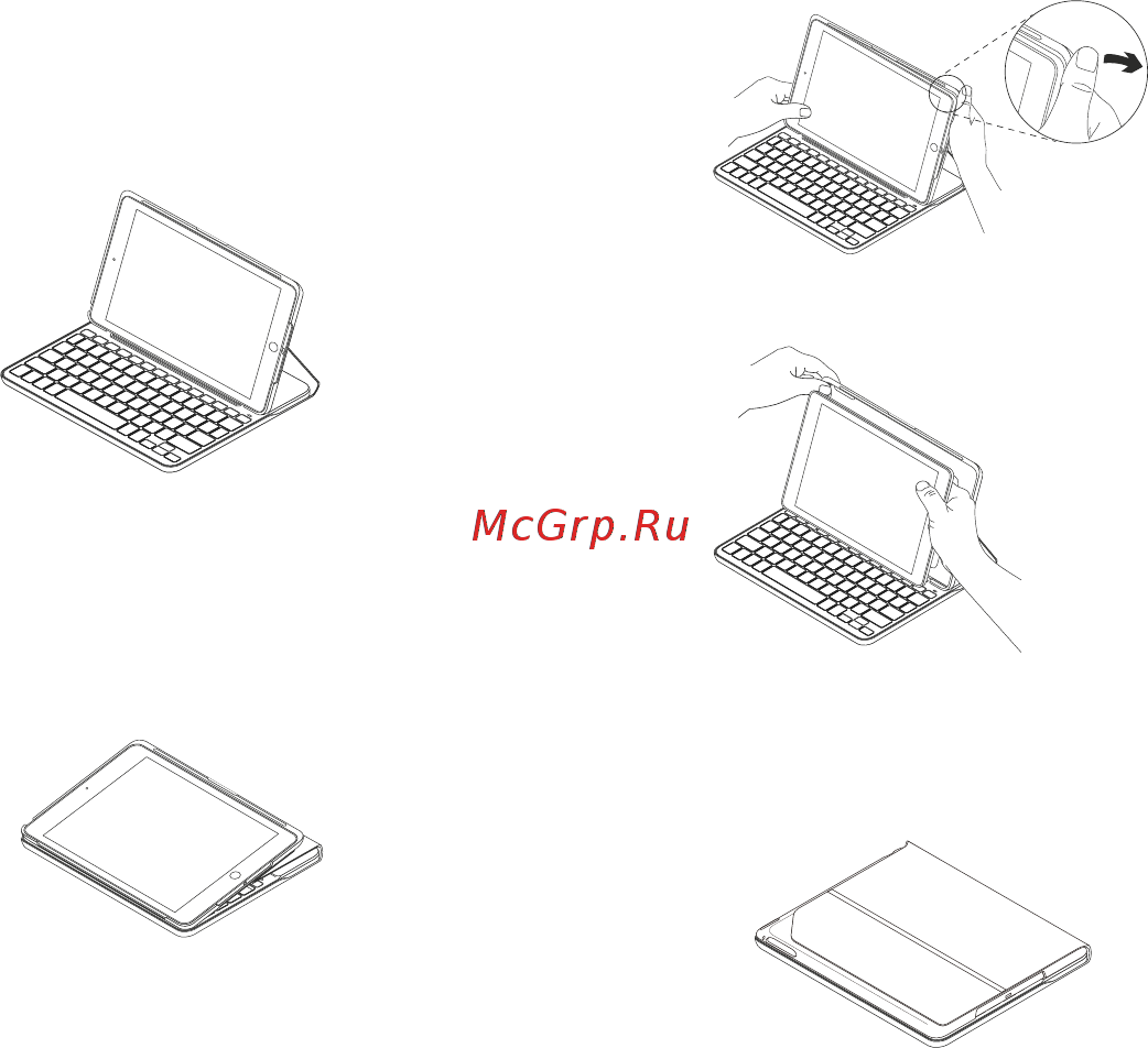 Logitech Slim Folio iPad 7th Gen (920-009652) Русская раскладка [50/0] Utilizar o estojo do teclado