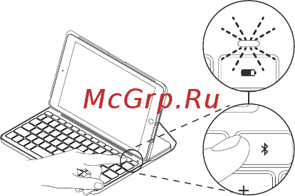 Logitech Slim Folio iPad 7th Gen (920-009652) Русская раскладка Инструкция по эксплуатации онлайн [58/0] 889068