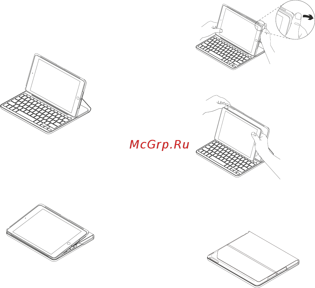Logitech Slim Folio для iPad (7-го поколения) Gen (920-009652) [6/184] Using the keyboard case