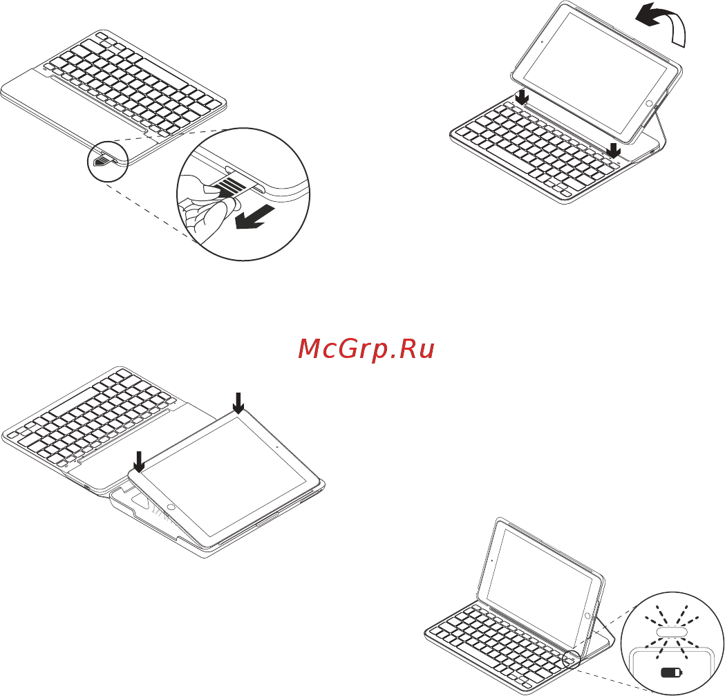 Logitech Slim Folio для iPad 7th Gen (920-009652) [66/184] Installation av tangentbordsfodral