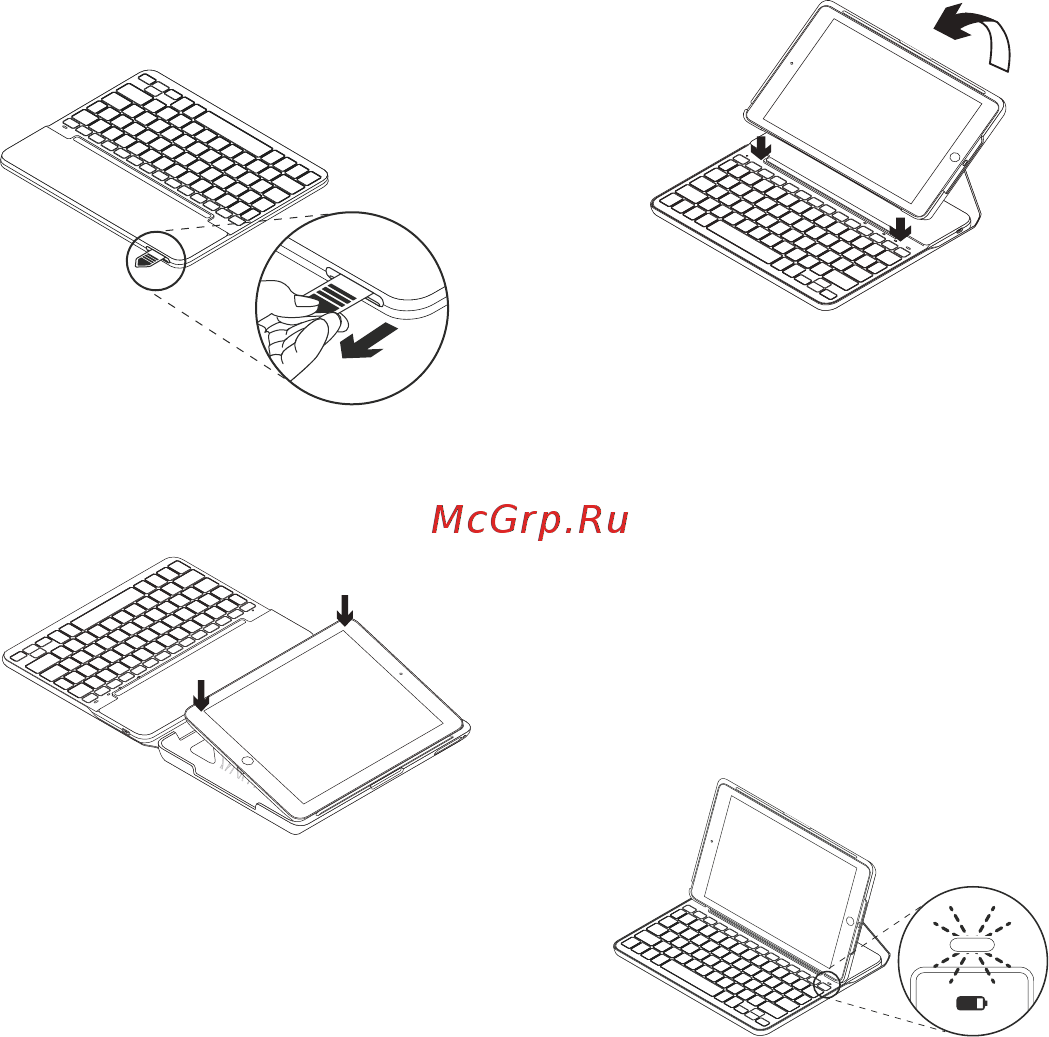 Logitech Slim Folio iPad 7th Gen (920-009652) Русская раскладка [75/0] Installation af tastaturetuiet