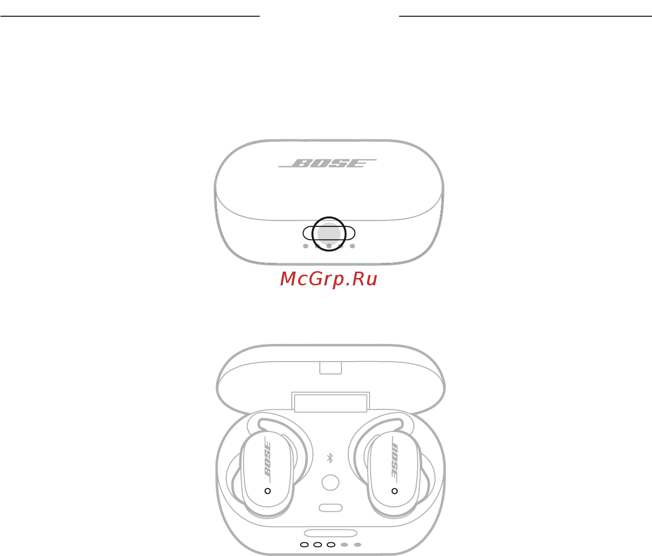 Bose QuietComfort Earbuds Black [22/50] Включение питания