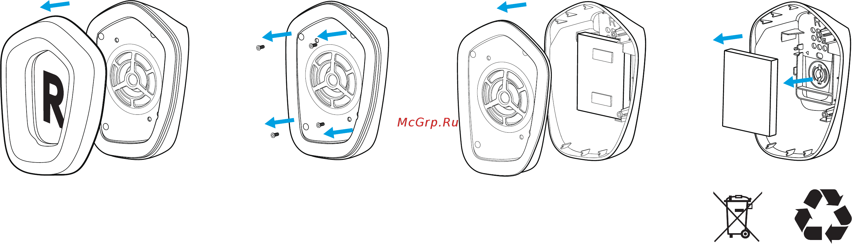Logitech G733 Lightspeed Blue Инструкция по эксплуатации онлайн [122/177] 804005