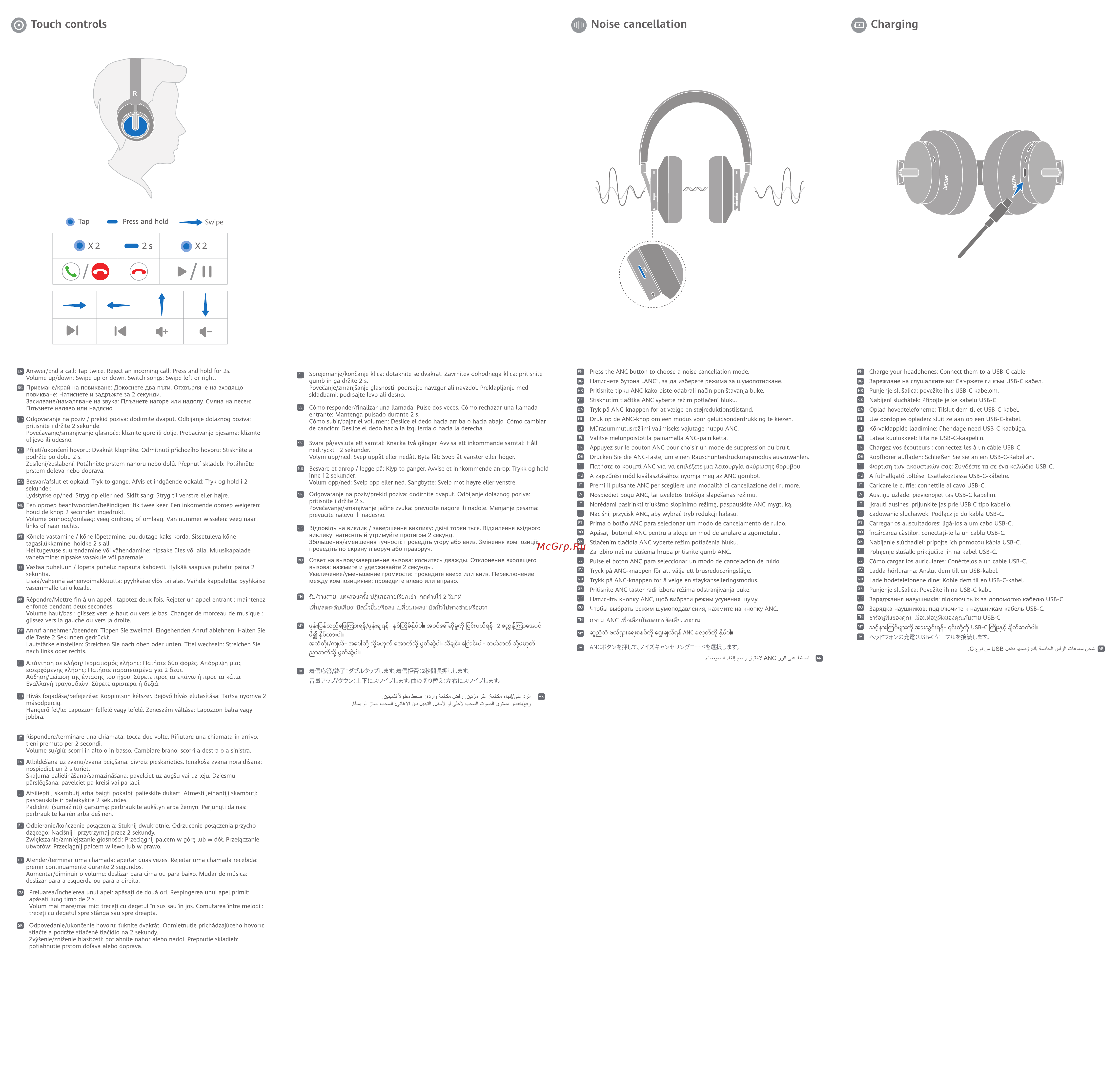 Huawei Freebuds Studio Gold (M0001) [2/2] Touch controls ф noise cancellation charging