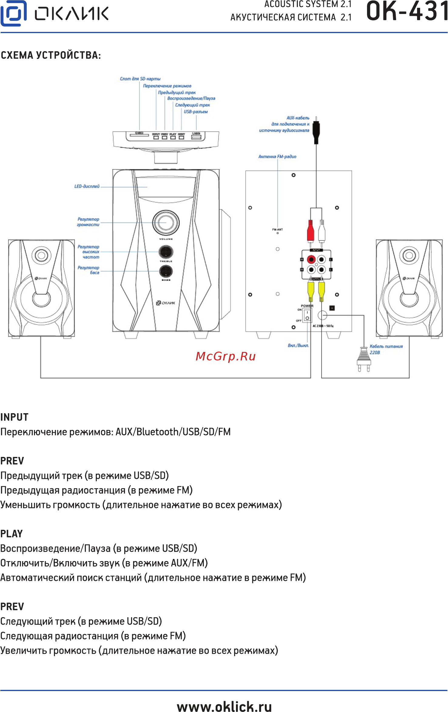 Oklick OK-431 [3/8] Ok 431