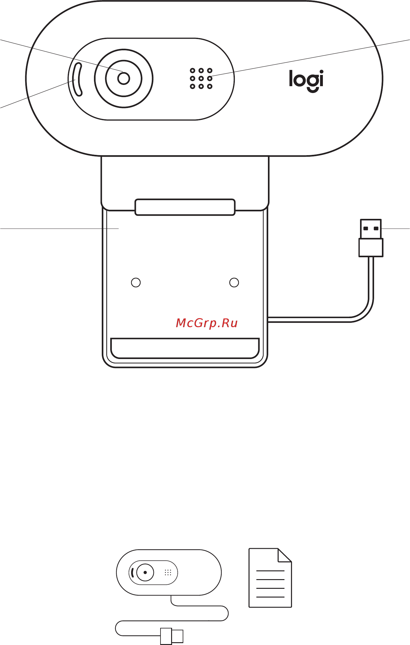 Logitech C505e HD [3/86] Know your product
