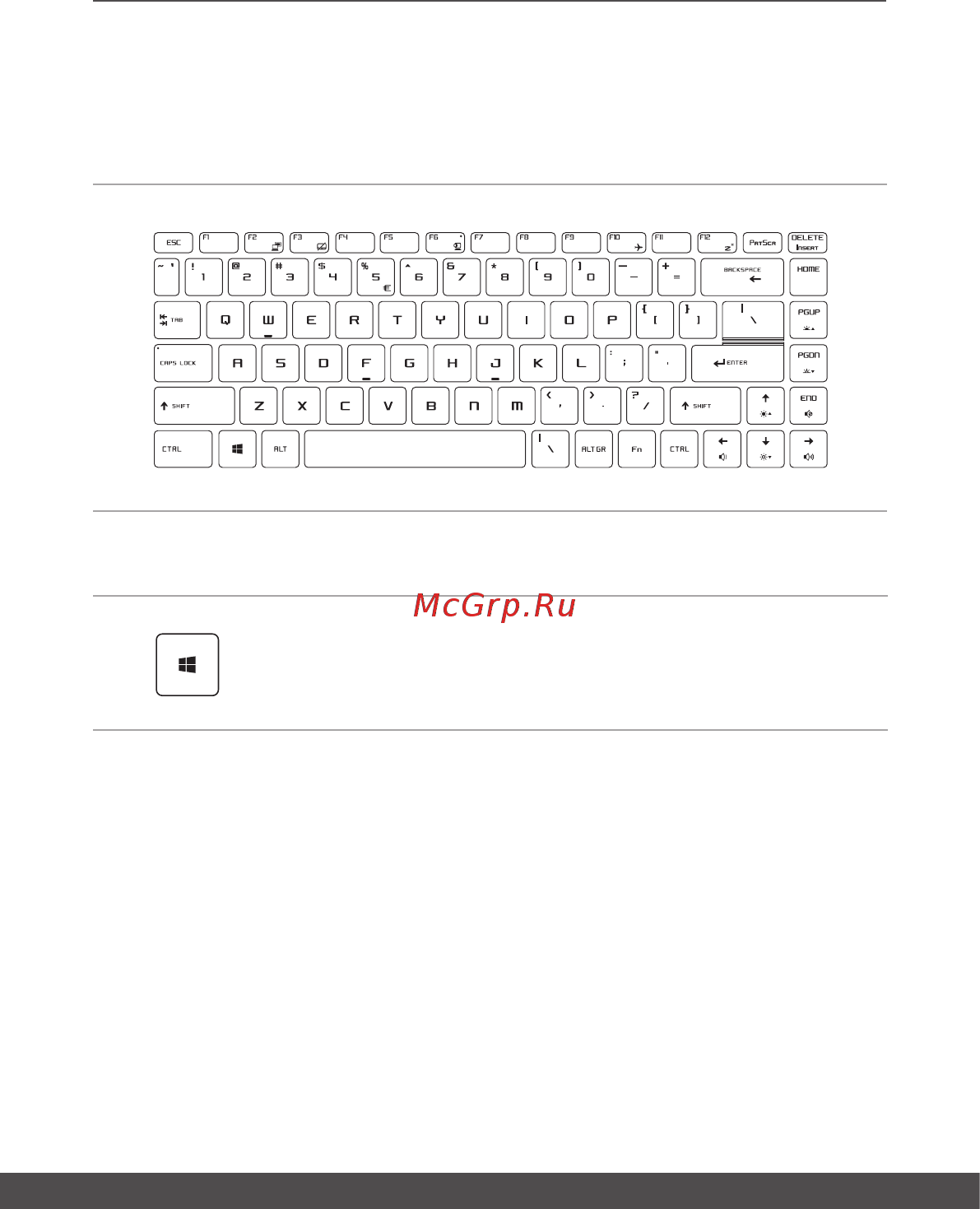 MSI WS65 8SK [21/68] Использование клавиатуры