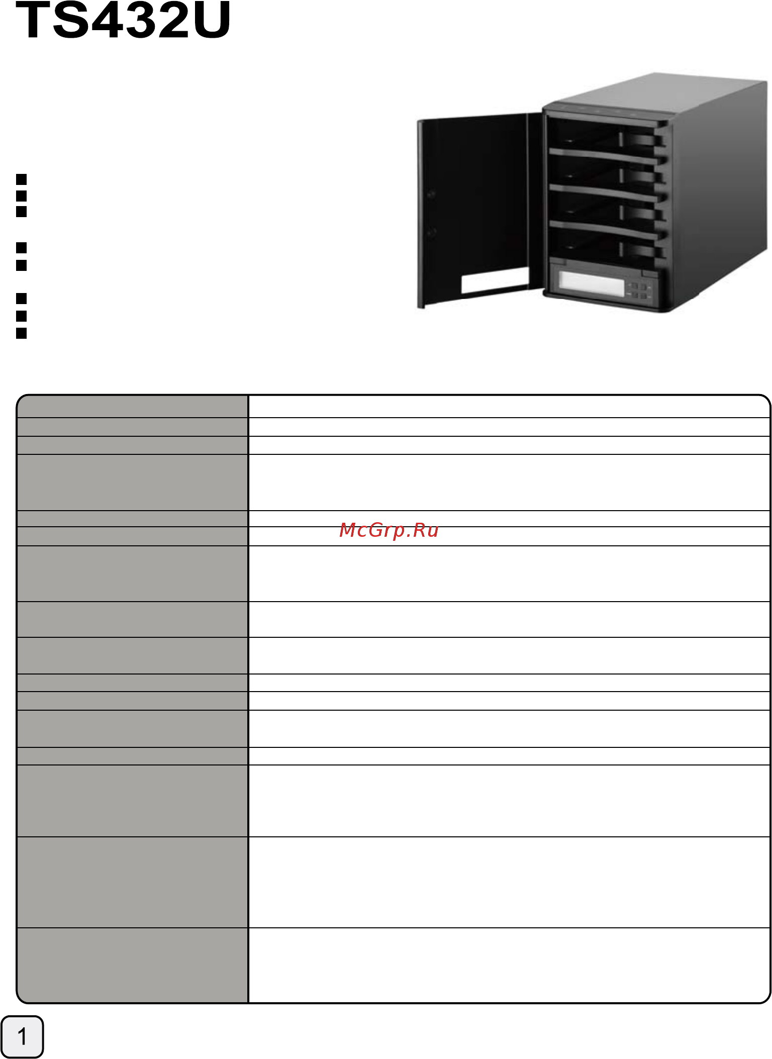 SilverStone SST-TS432U [2/148] Features