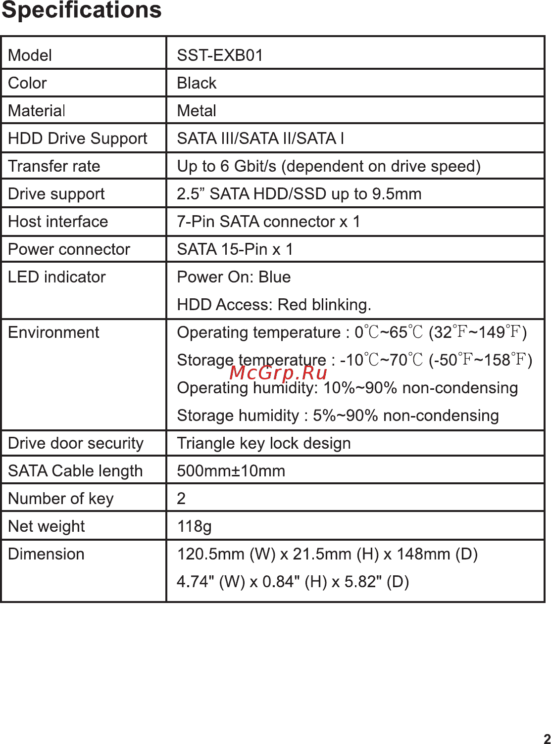 SilverStone SST-EXB01 [3/12] Manual exb01 t223 p02 v1
