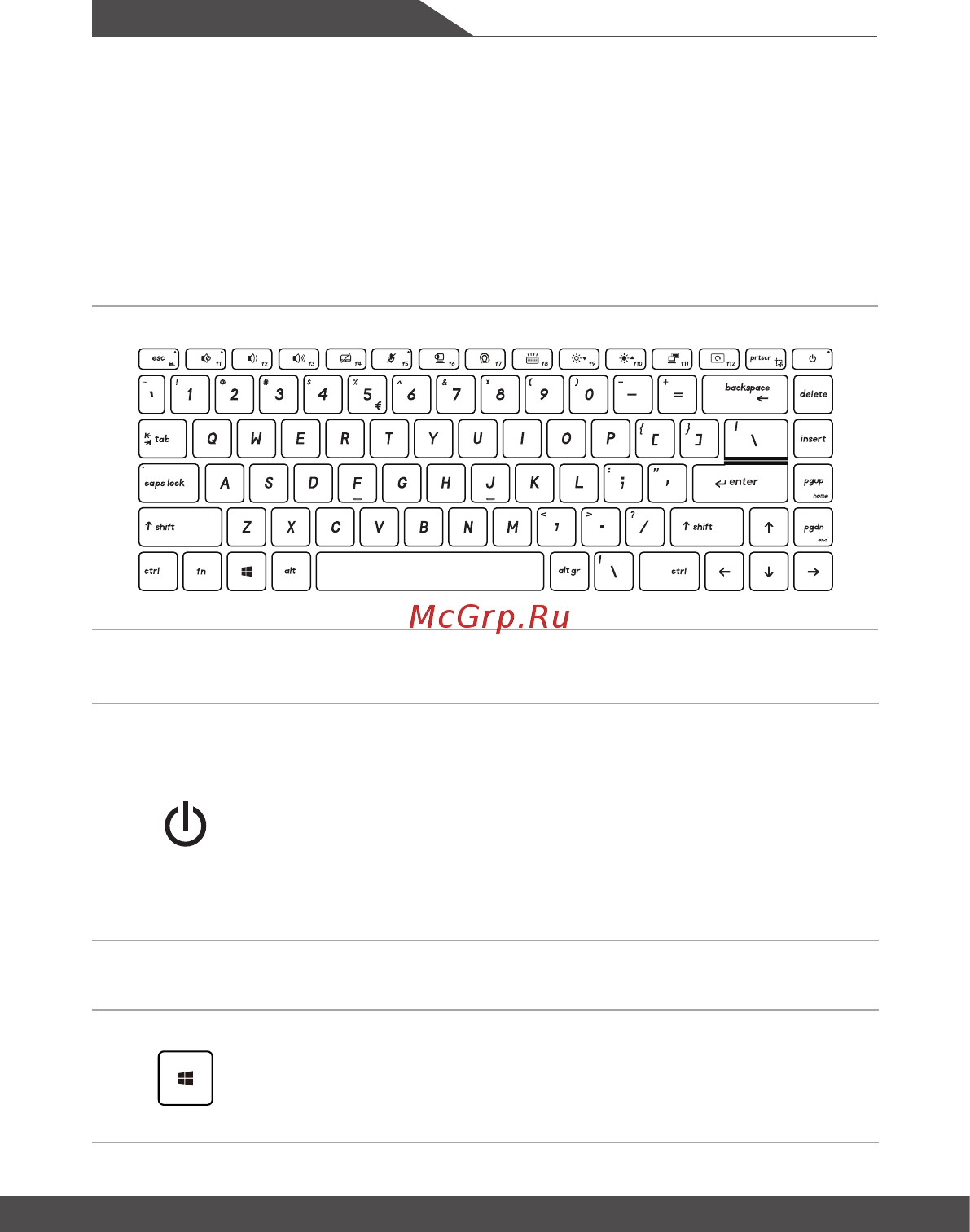 MSI Prestige 14 A10RAS-224RU [22/72] Использование клавиатуры