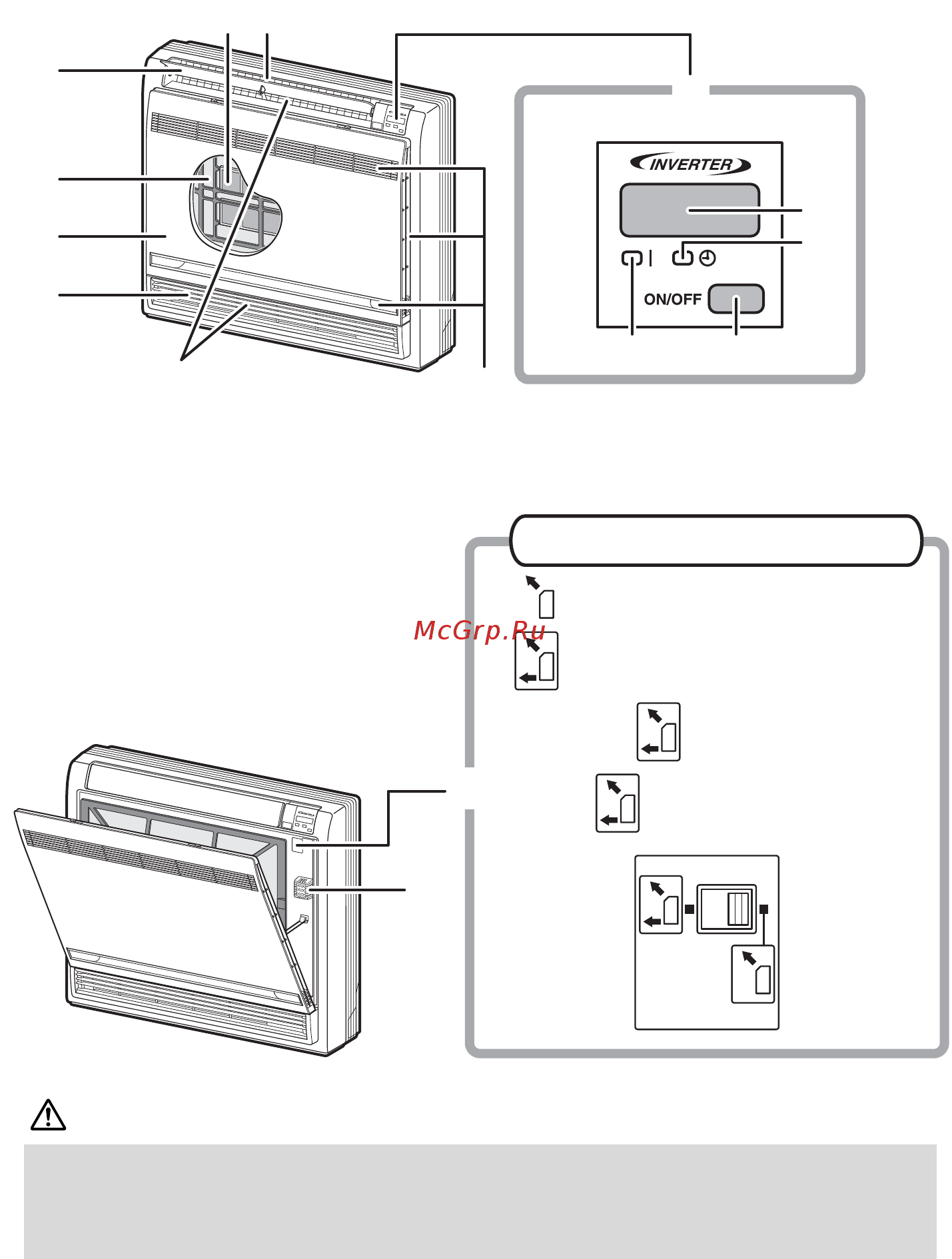 Daikin FVXM25FV1B [7/40] Наименования деталей