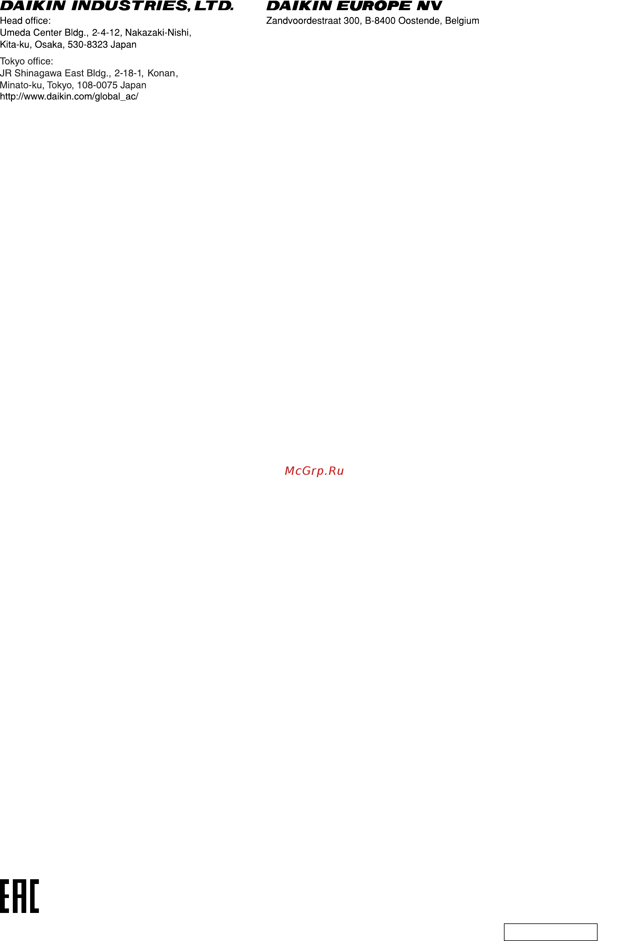 Daikin FVXM35FV1B9 [20/20] P477070 1f
