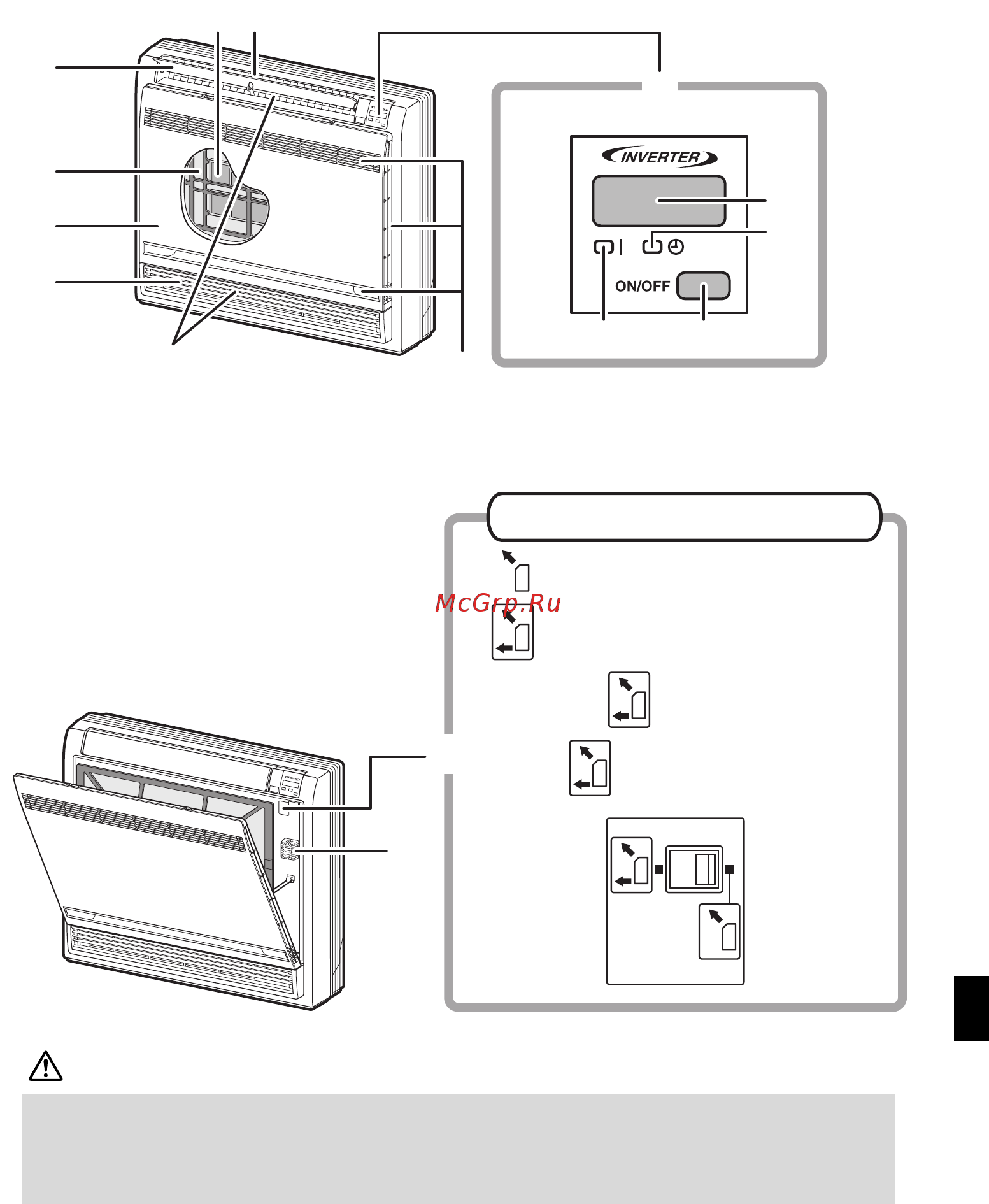 Daikin FVXM35FV1B9 [7/40] Наименования деталей