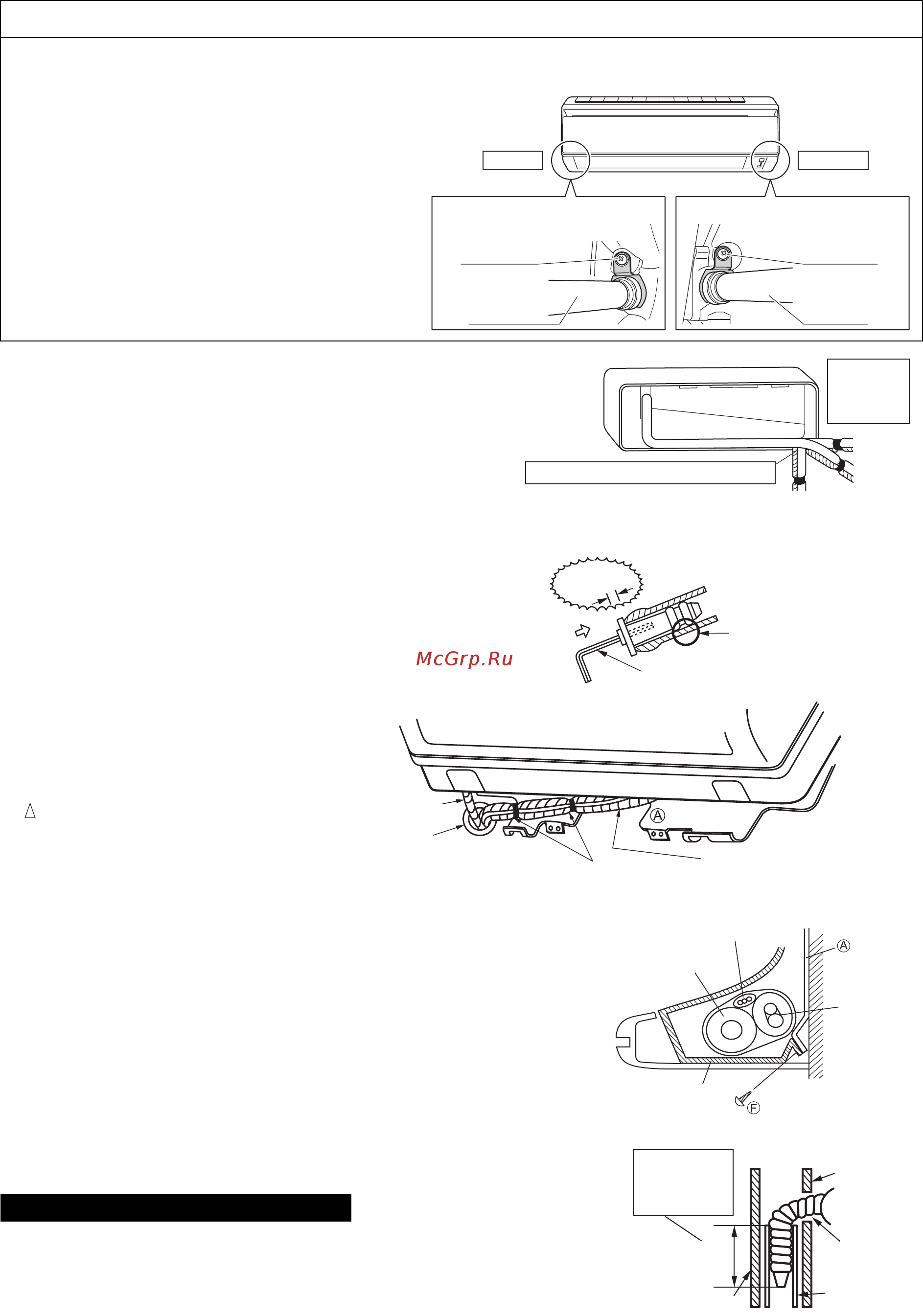 Daikin ATXL25J2V1B [10/20] Attachment on the right side factory default