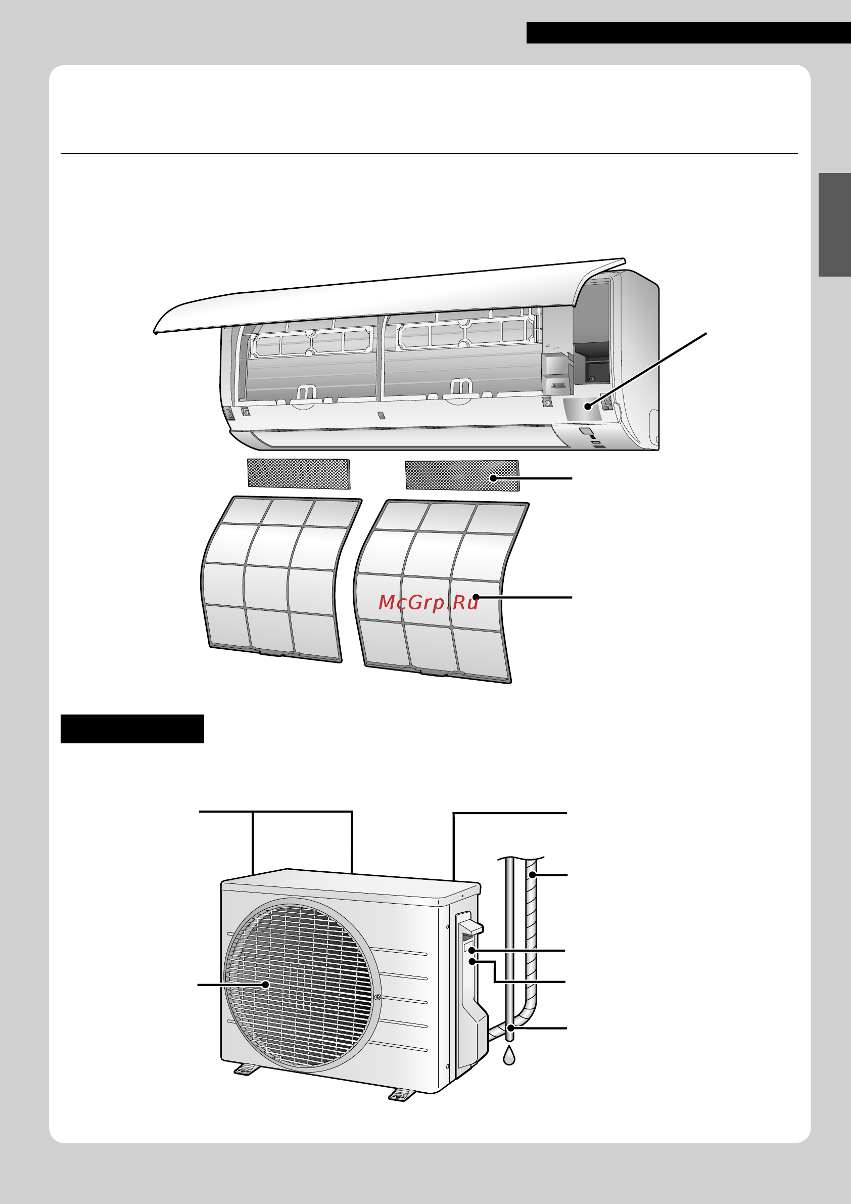 Daikin ATX35K5V1B [35/284] Teilebezeichnung