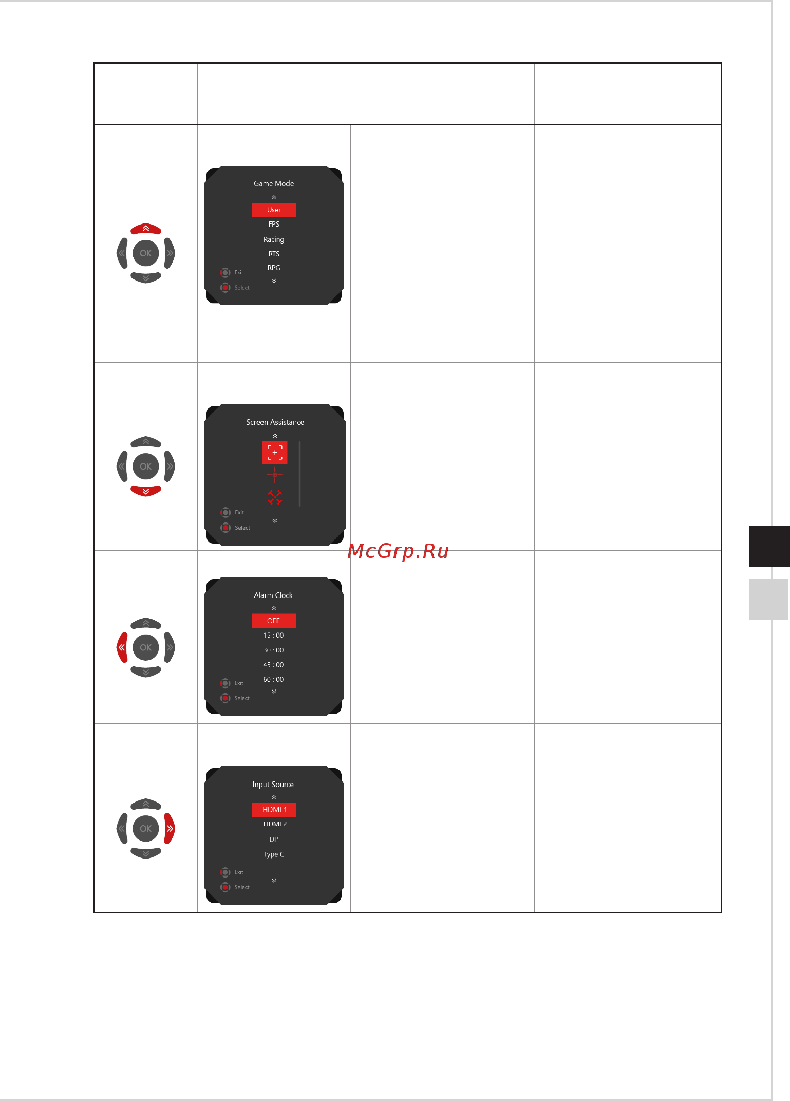 MSI Optix MPG341CQRV Руководство Пользователя онлайн [19/36] 579451