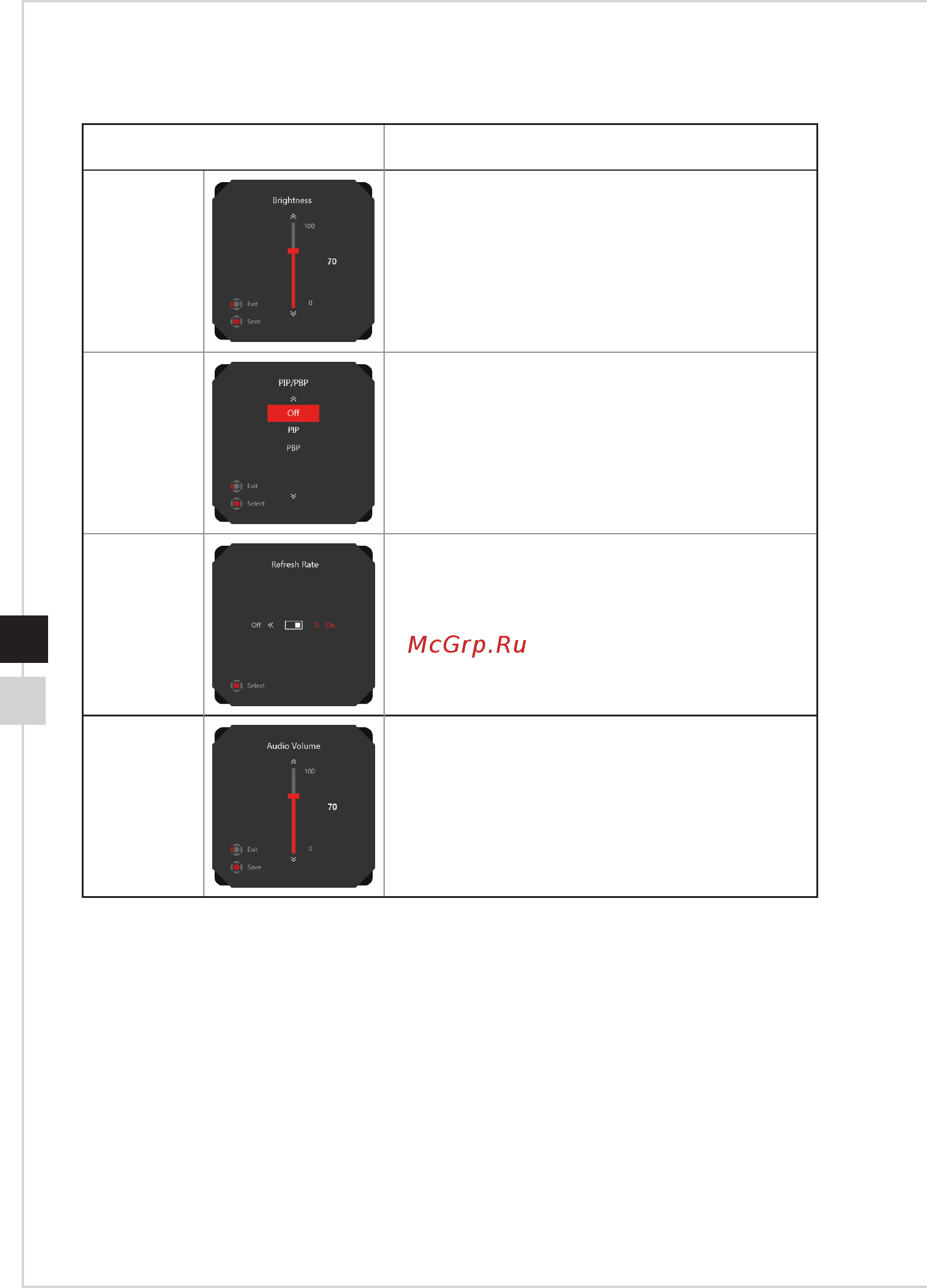 MSI Optix MPG341CQRV Руководство Пользователя онлайн [20/36] 579451
