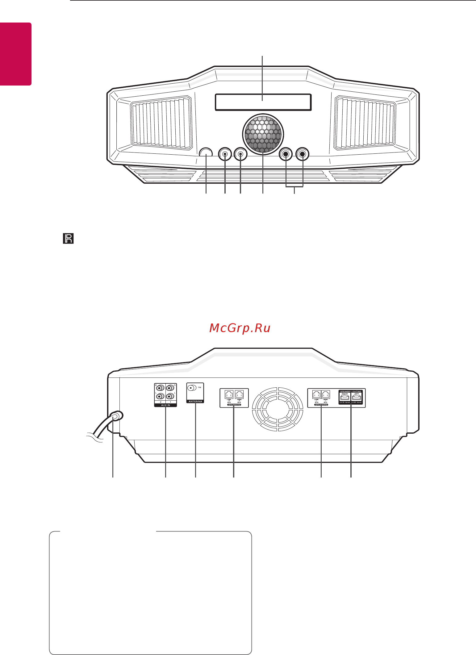 LG cm9960 [10/43] Внимание