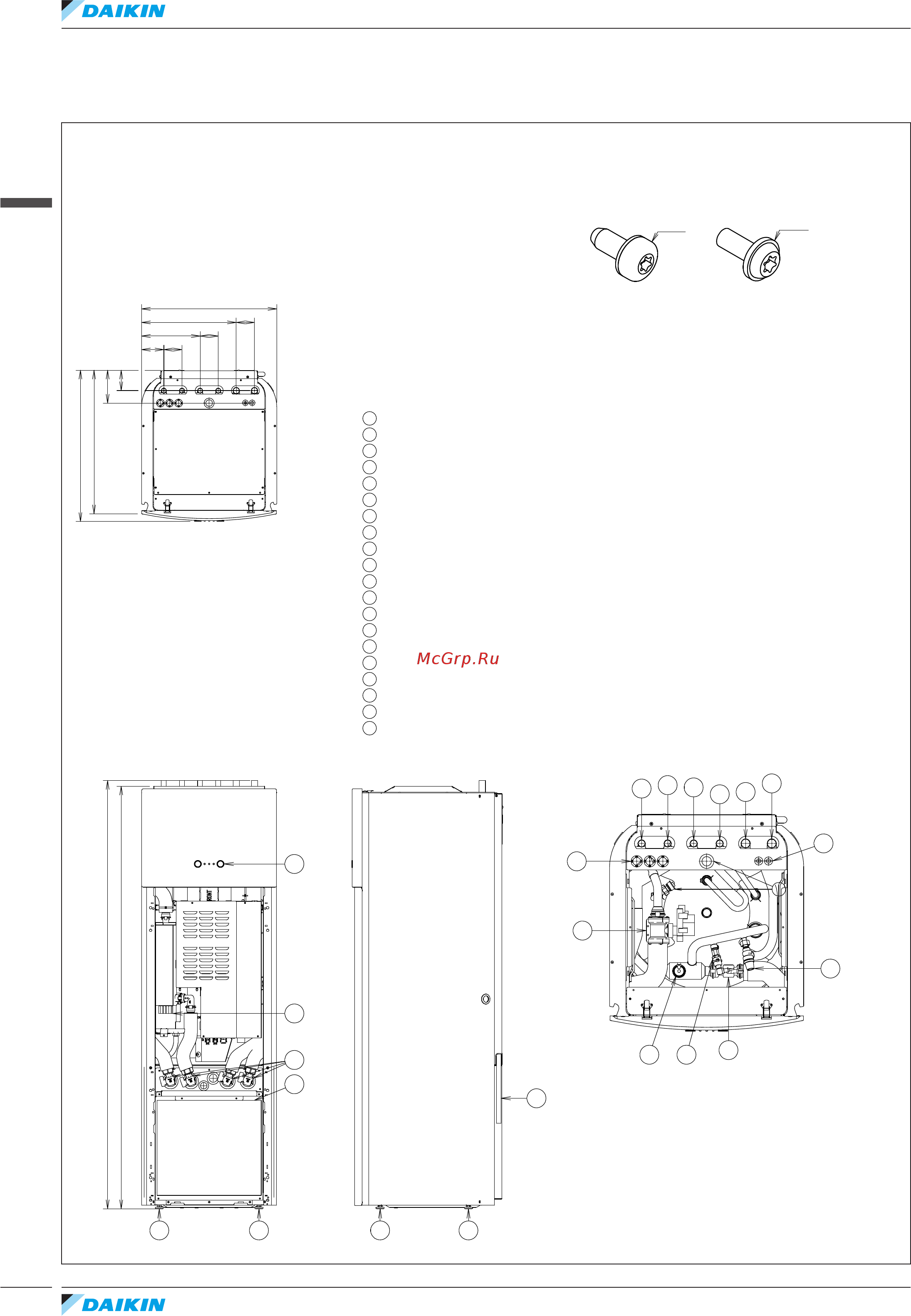 Daikin EGSAX06DA9WG [295/312] Dimensional drawings