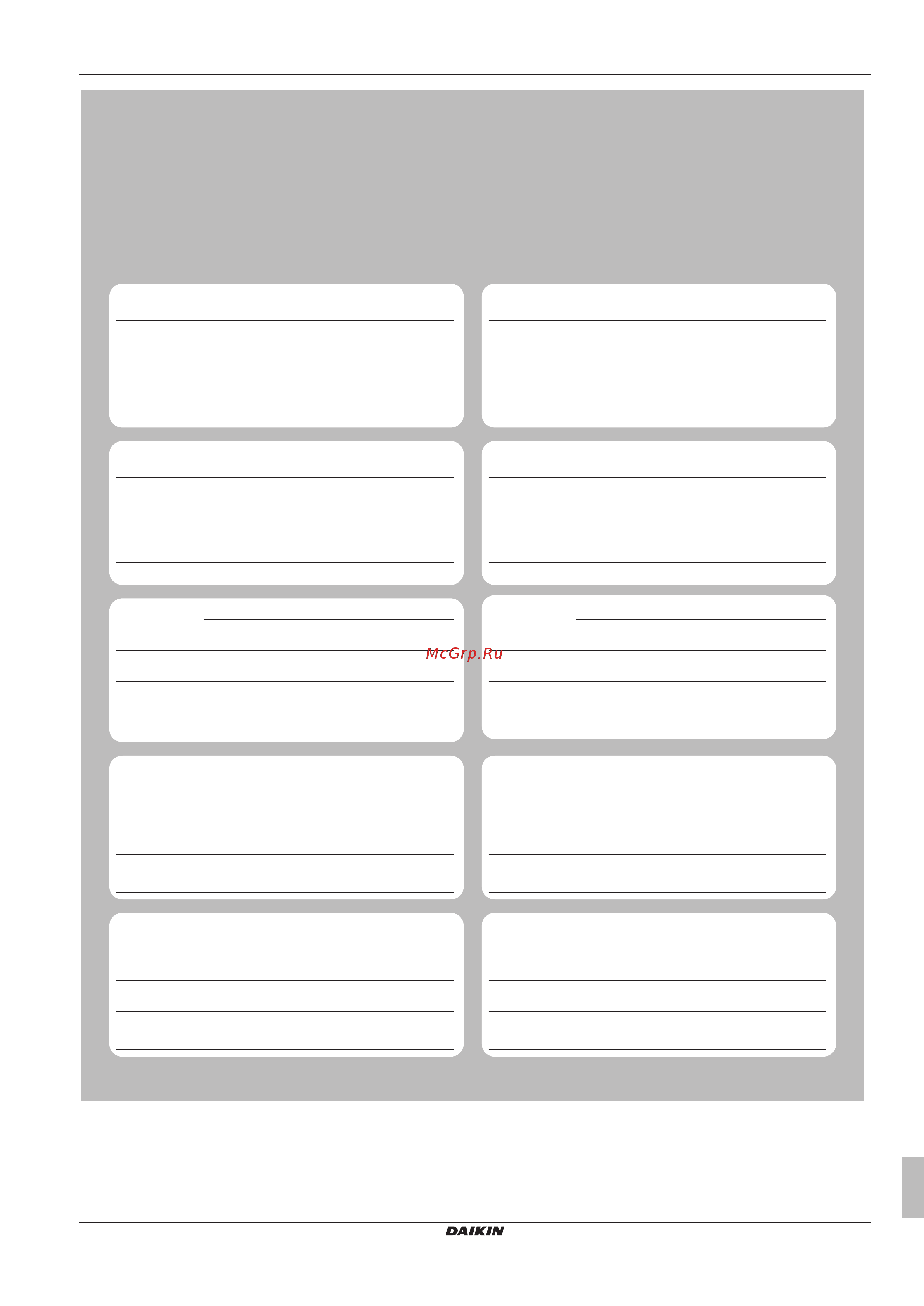 Daikin EHYKOMB33AA2 [123/136] Service record
