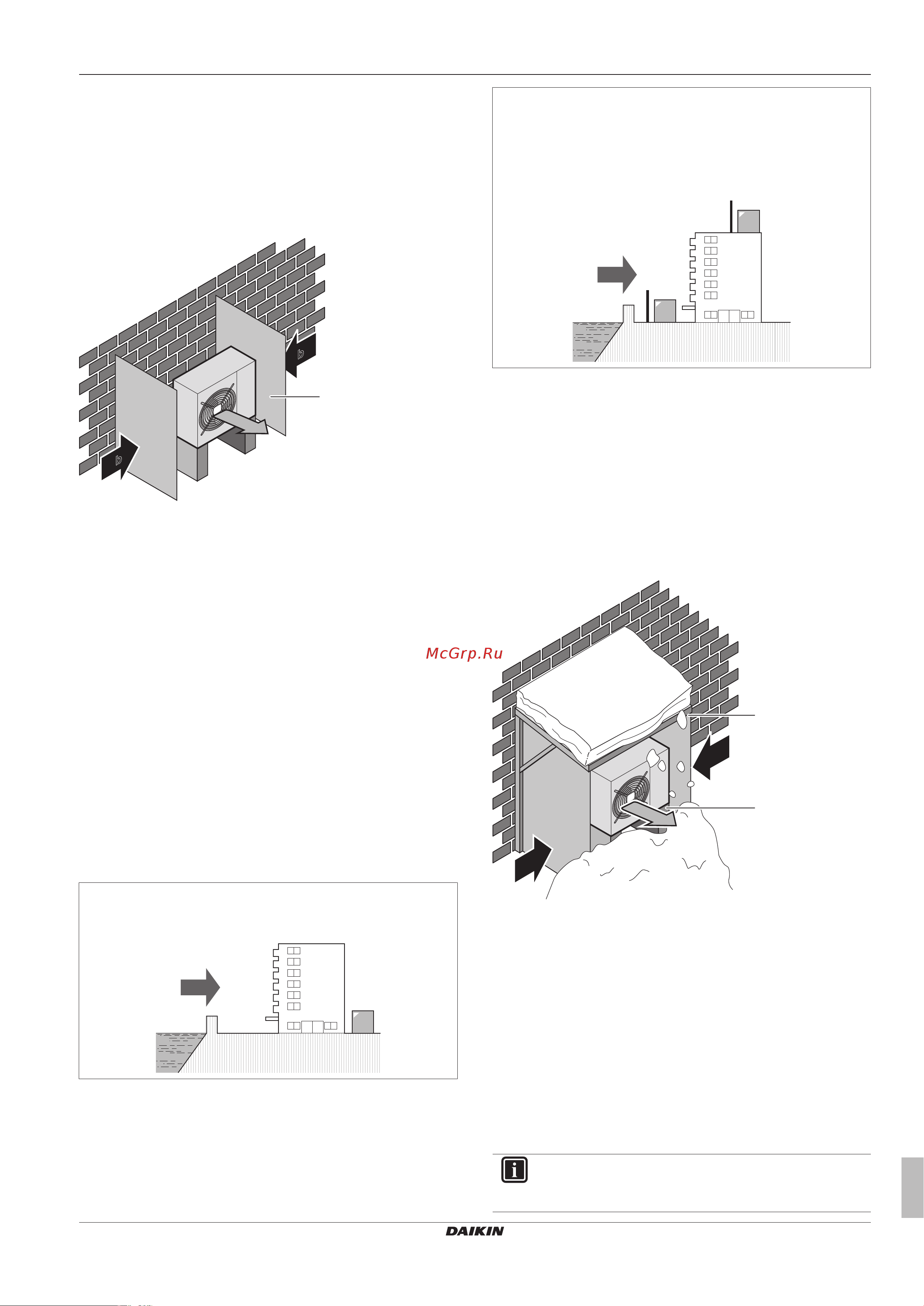 Daikin EHYKOMB33AA2 [17/136] Additional installation site requirements of the outdoor unit in cold climates