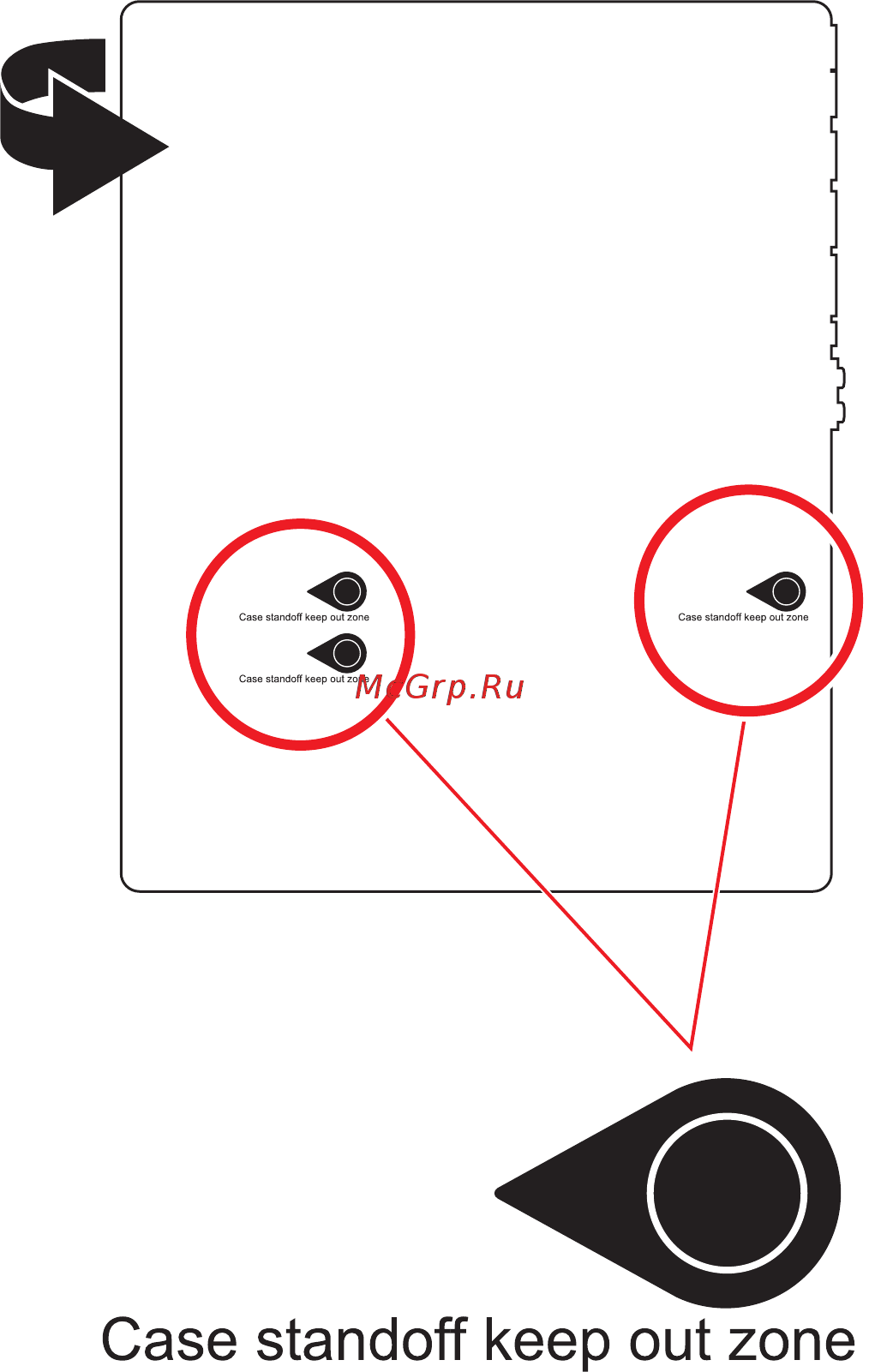 MSI MPG Z590 GAMING FORCE [14/194] Case stand off notification
