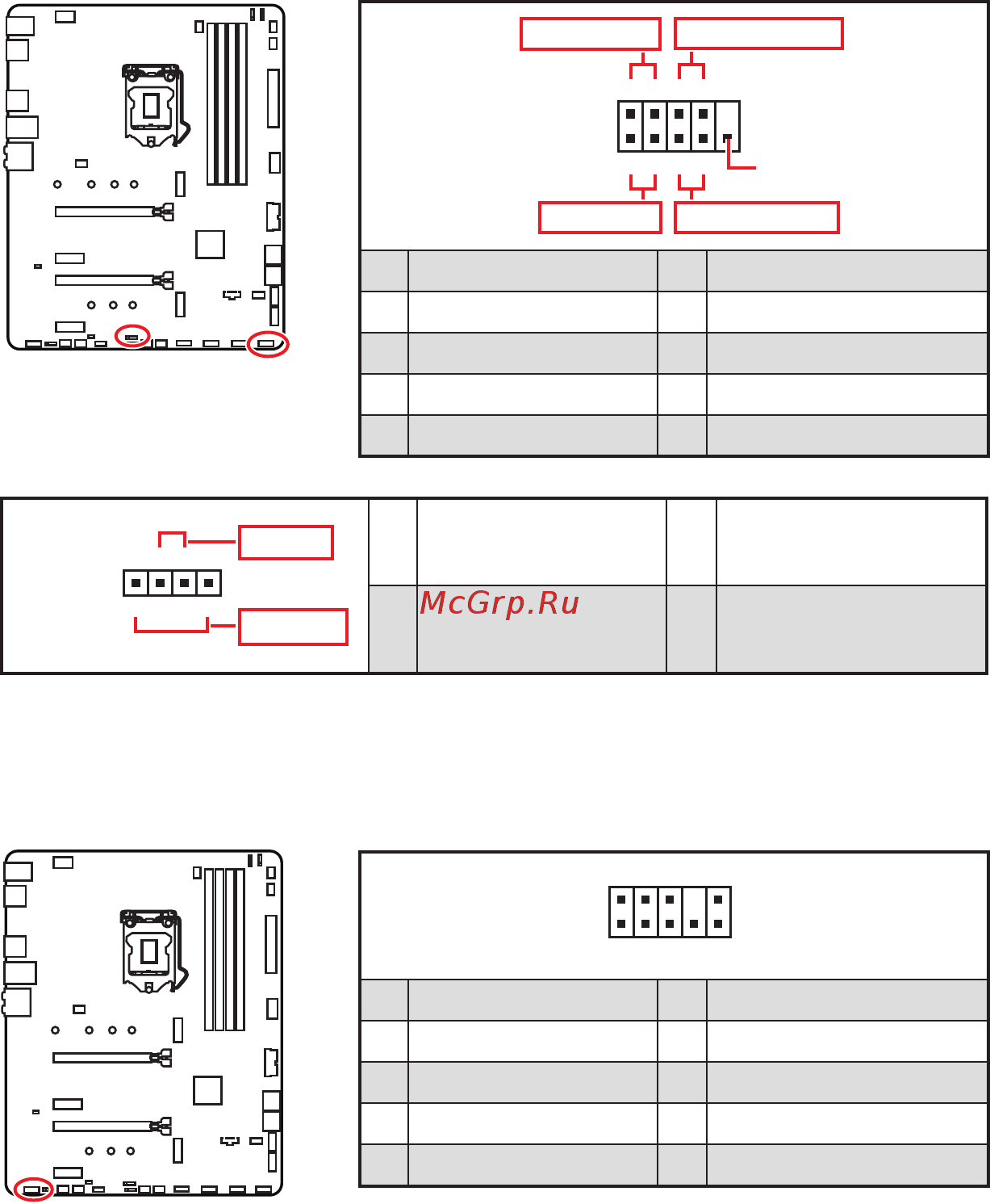 MSI MAG B460 TORPEDO [109/174] Jfp1 jfp2 connecteurs de panneau avant