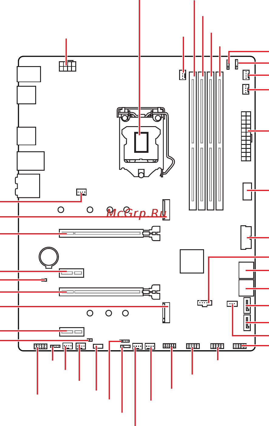 MSI MAG B460 TORPEDO [63/174] Übersicht der komponenten
