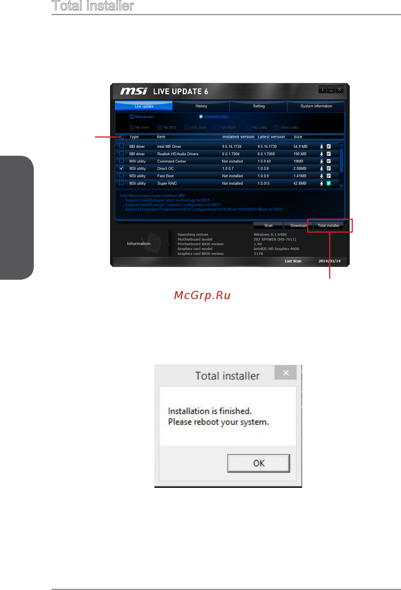 MSI Z97-G45 GAMING [36/64] Live update 6