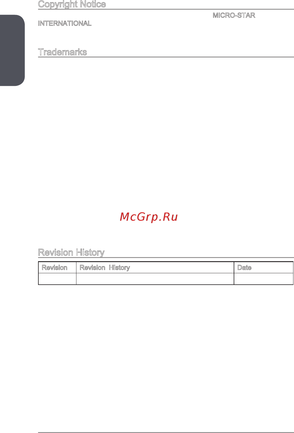 MSI Z97I GAMING AC Руководство пользователя онлайн [2/182] 579880