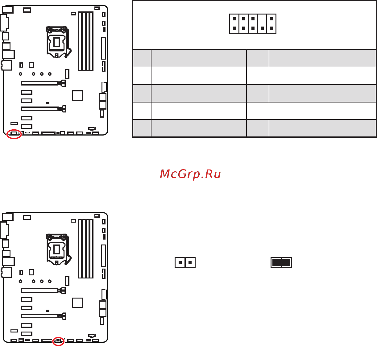 MSI B360 GAMING PLUS [31/166] Jaud1 front audio connector