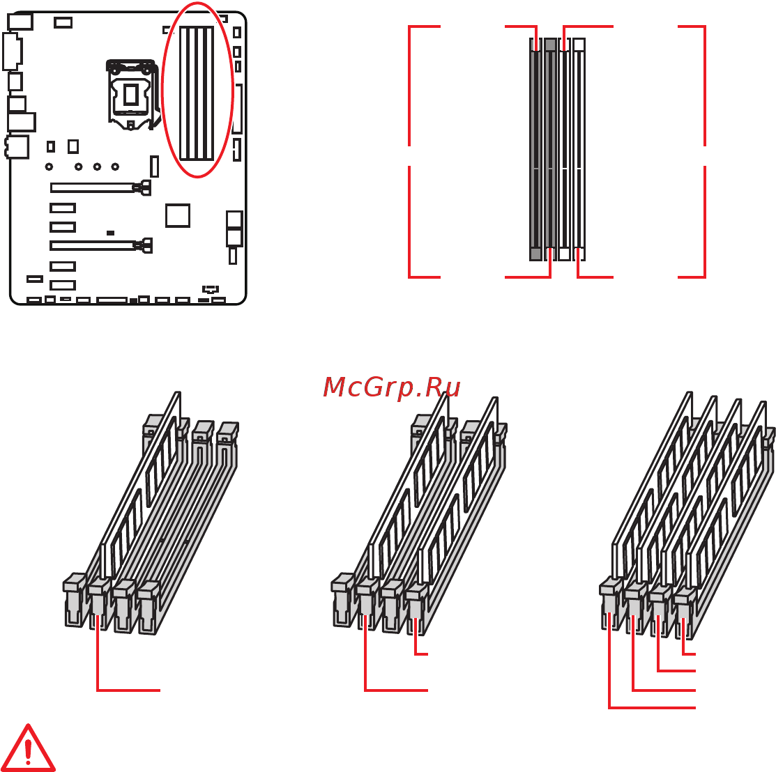 MSI B360 GAMING ARCTIC [59/160] Dimm steckplätze