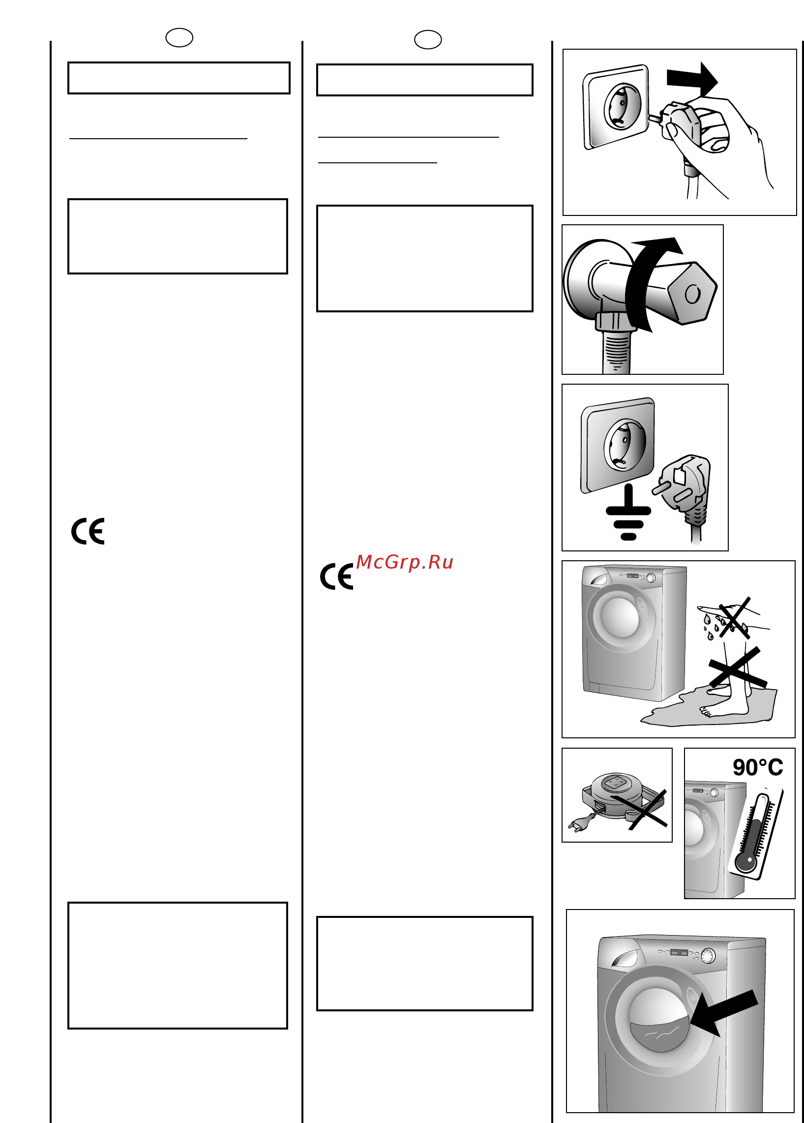 Candy GC 1082D1/1-S [10/80] Prescrizioni di sicurezza