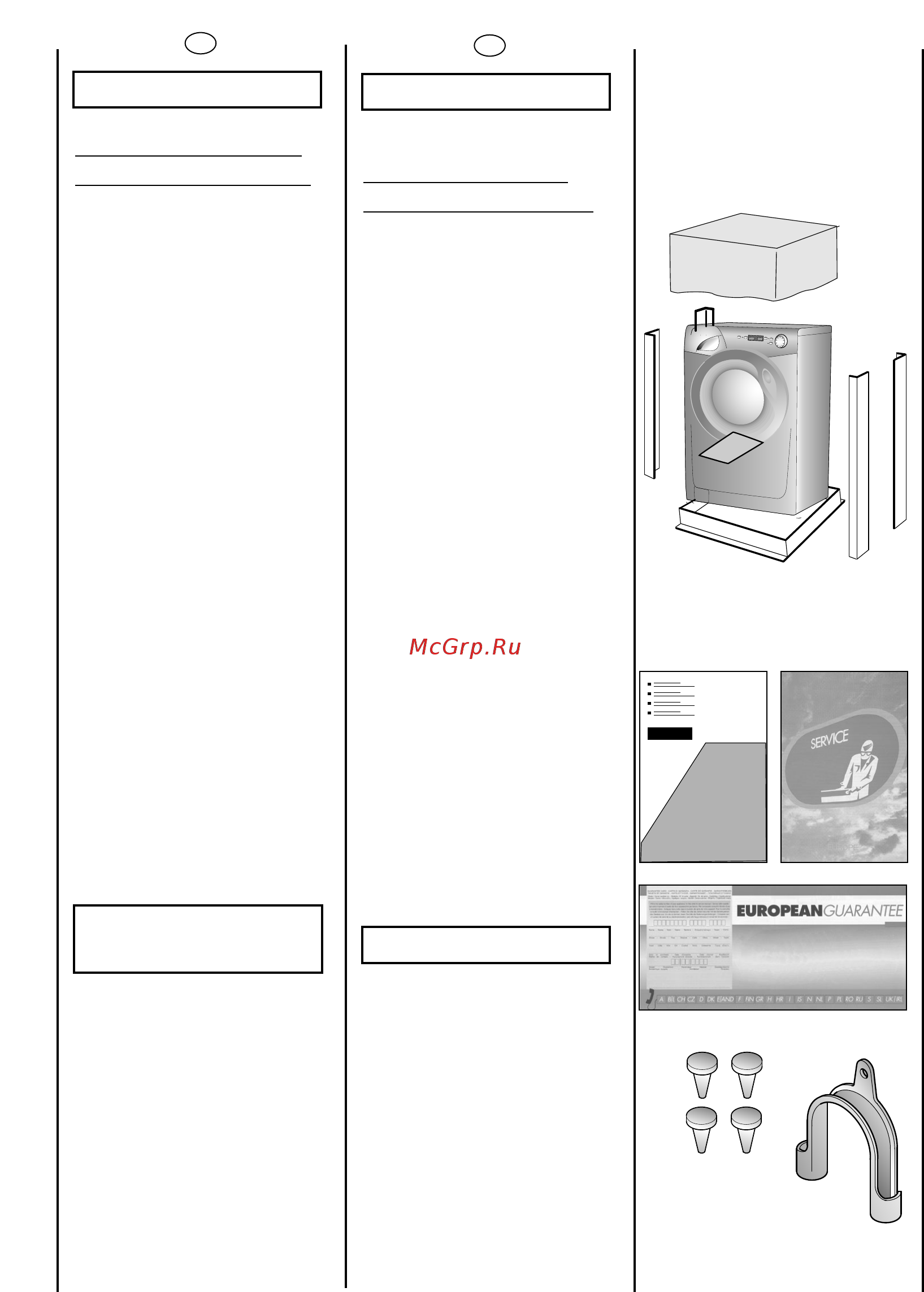 Candy GC 1082D1/1-S [6/80] Note generali alla consegna