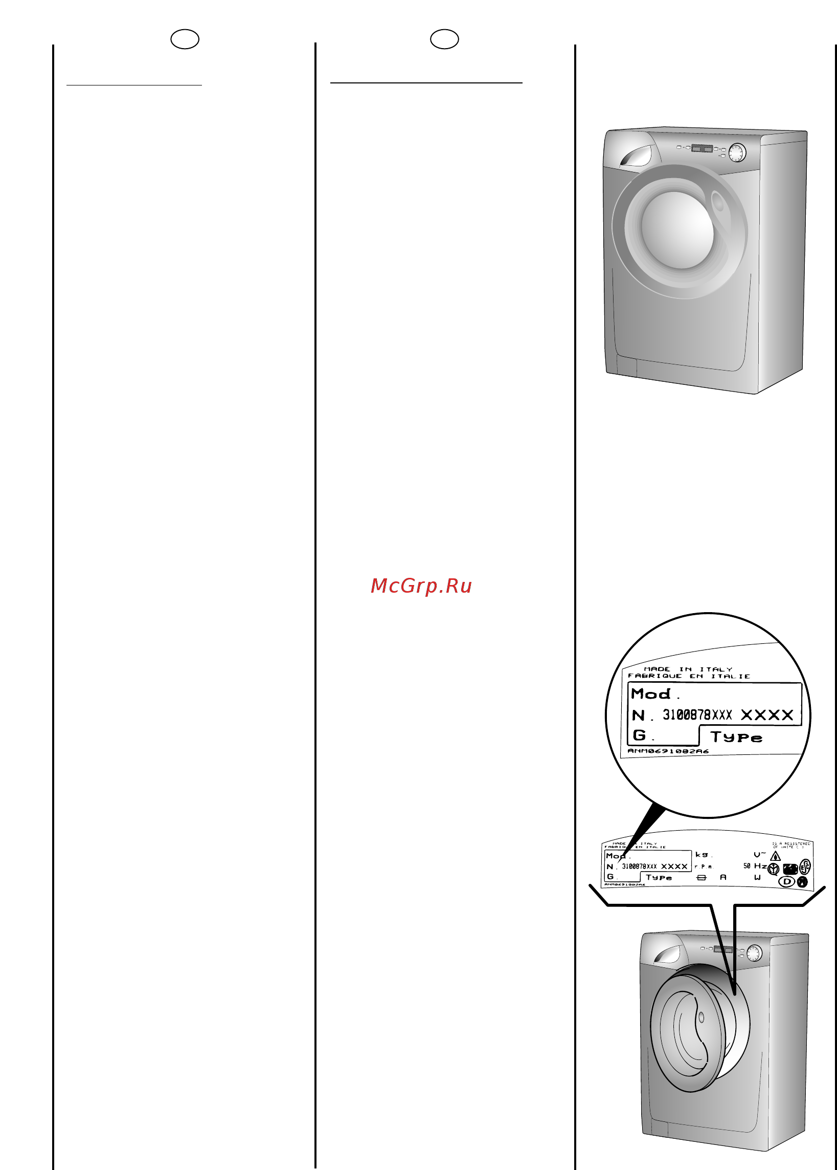 Candy GC 1292D2/1-S [2/40] Gratulacje