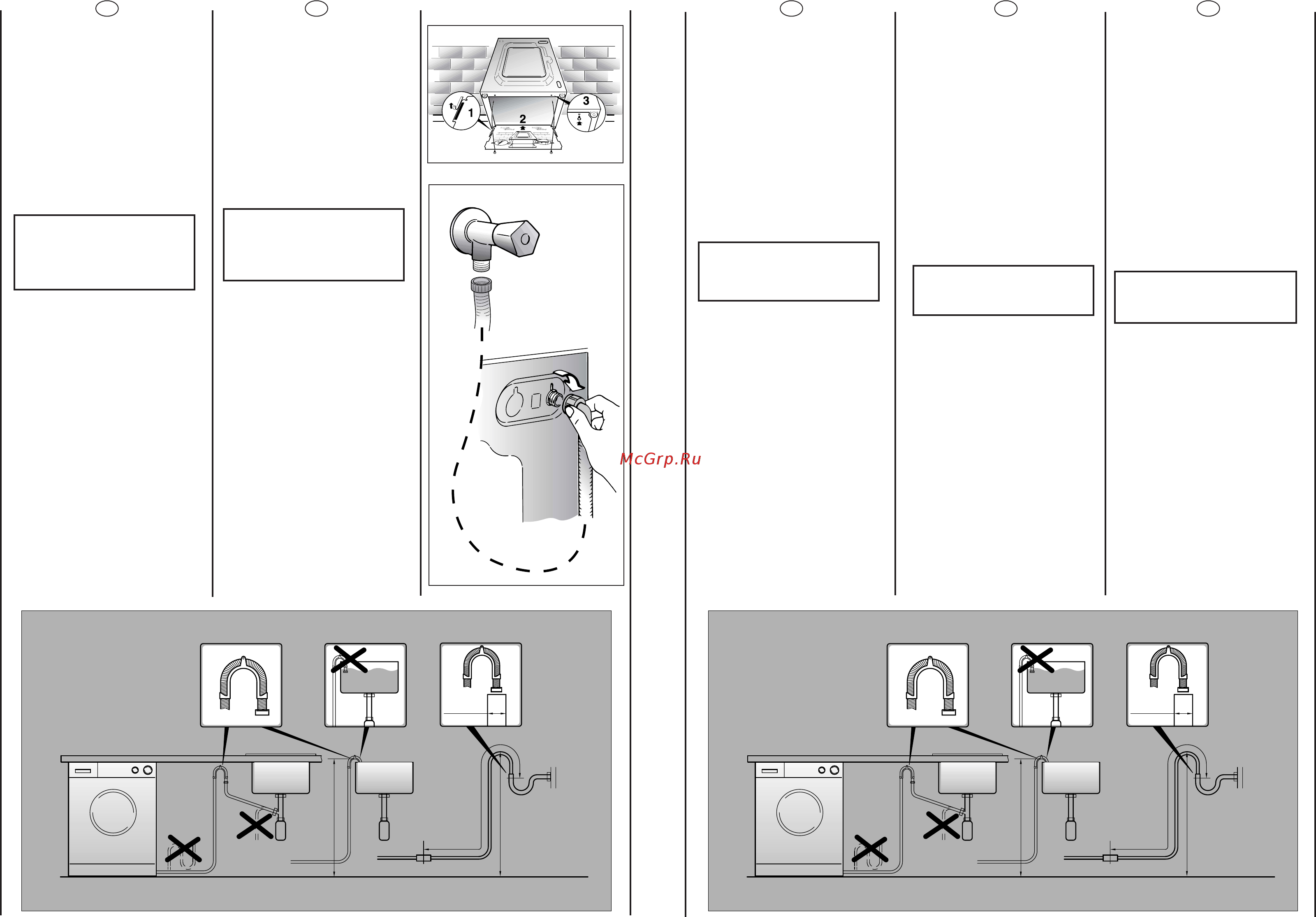 Candy GO 148-86S [10/41] Important do not turn the tap on at this time
