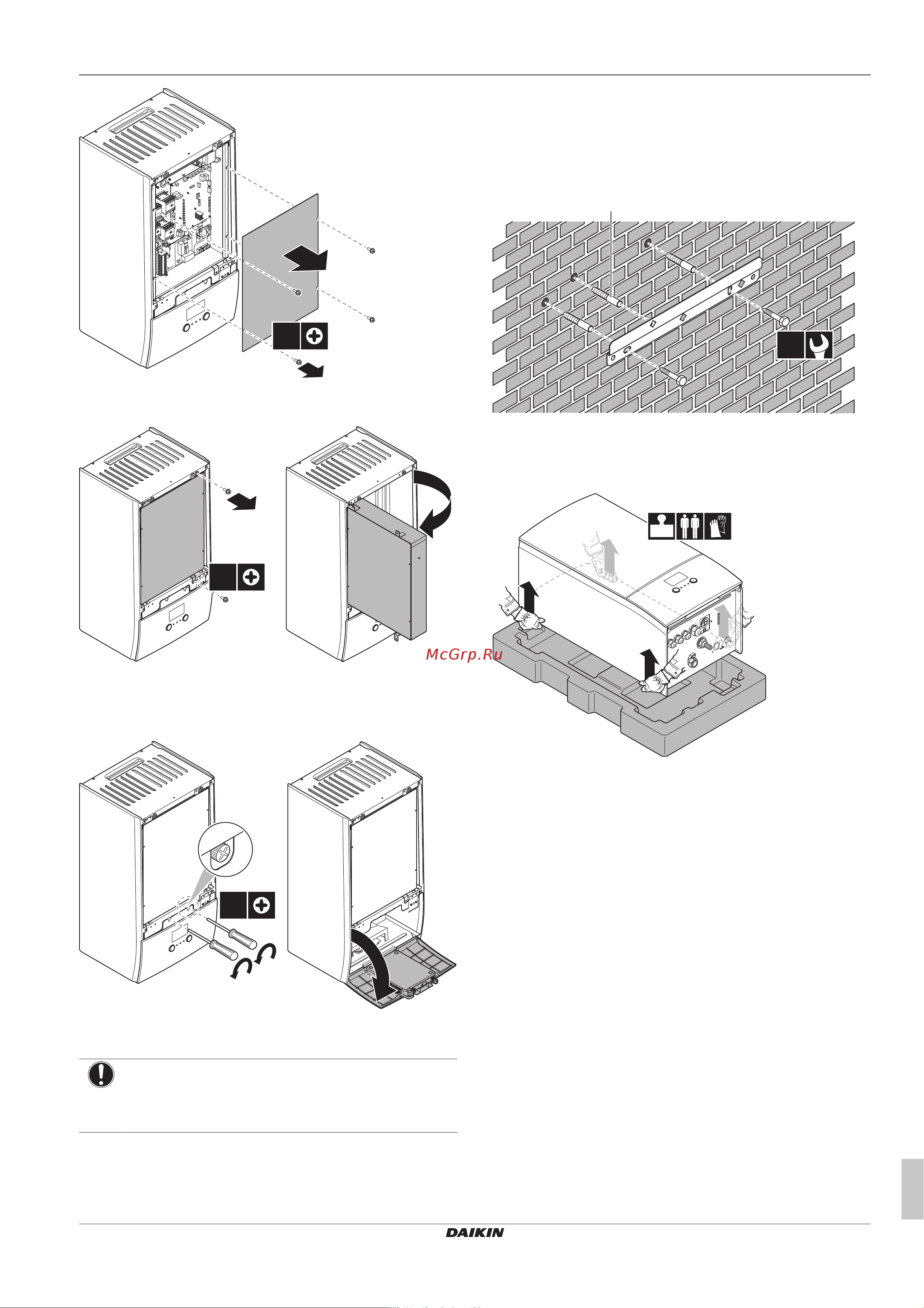 Daikin EABX16DA9W [7/36] Монтаж
