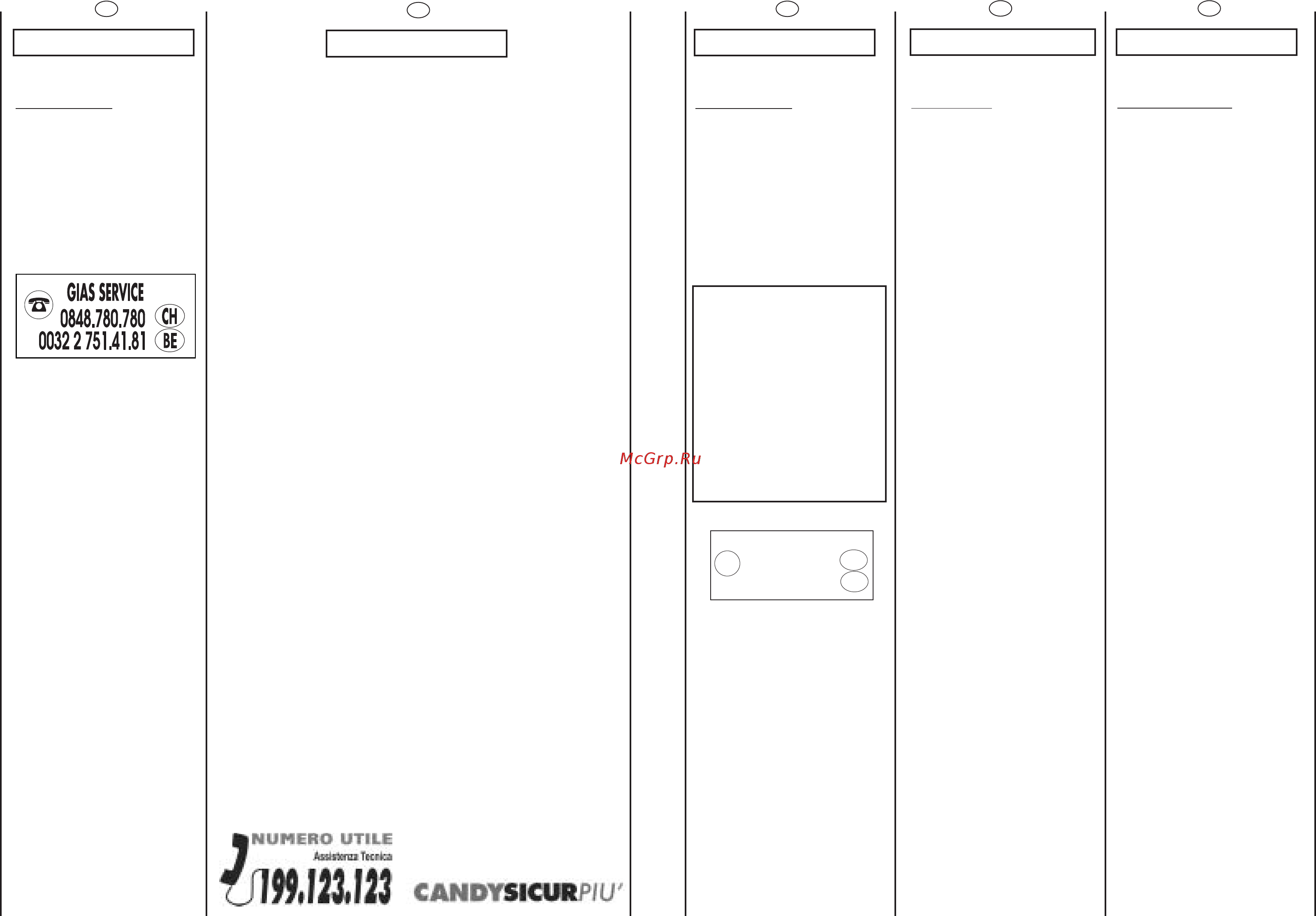 Candy GO 1460D-36S [5/41] Servizio assistenza clienti