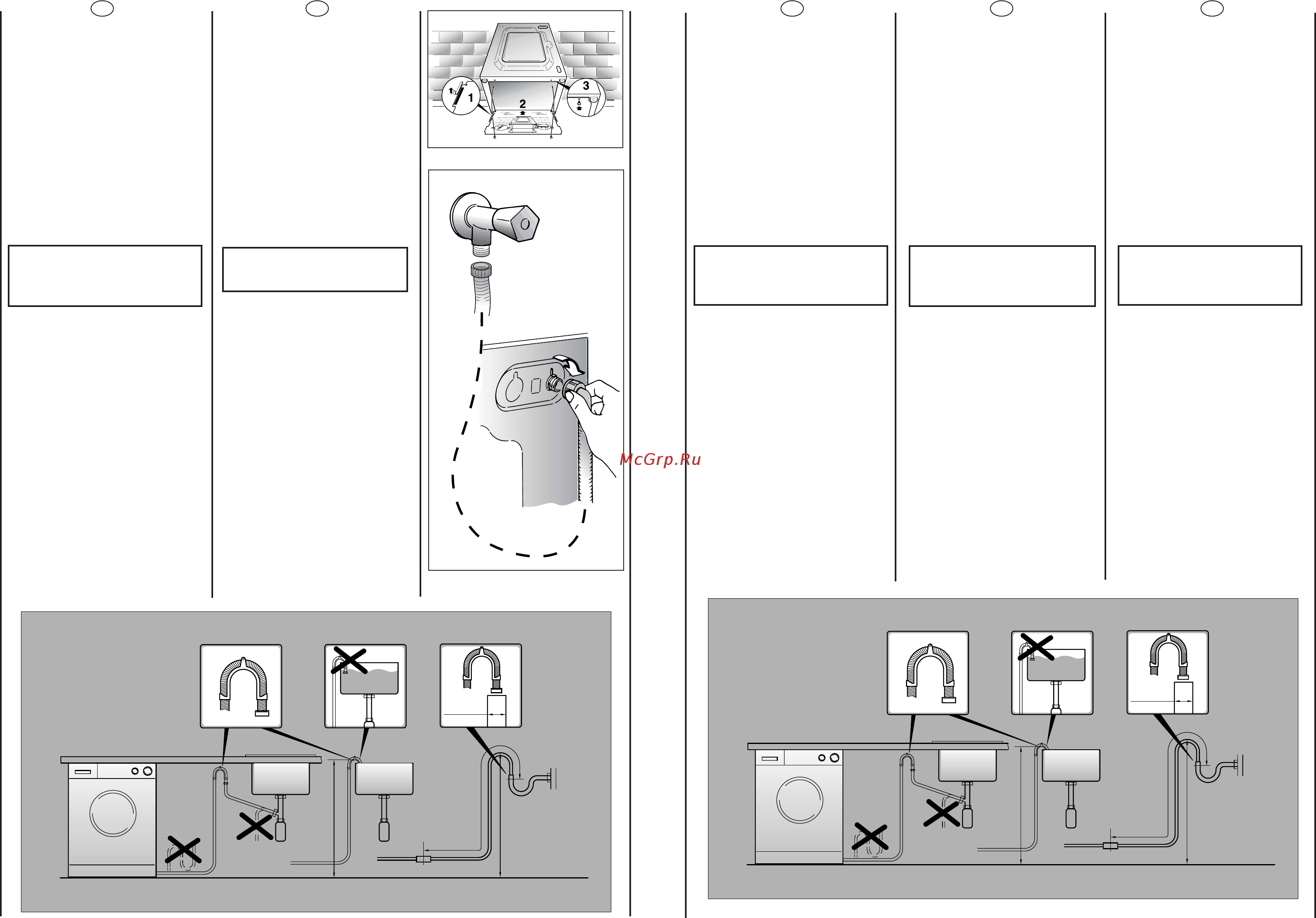 Candy GO 1660D-86S [10/41] Attention ne pas ouvrir le robinet