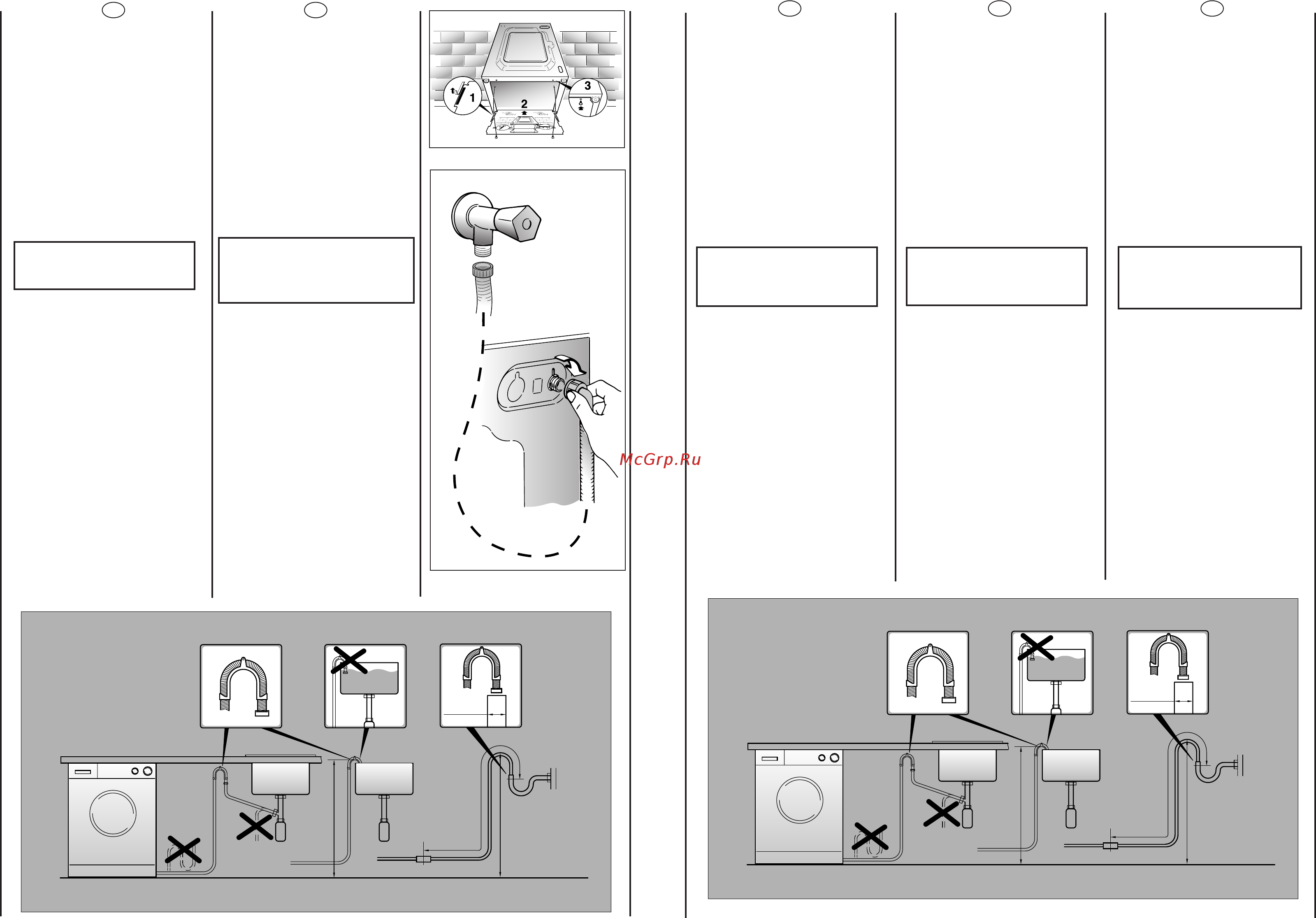 Candy GO 612-37S [10/41] Important do not turn the tap on at this time