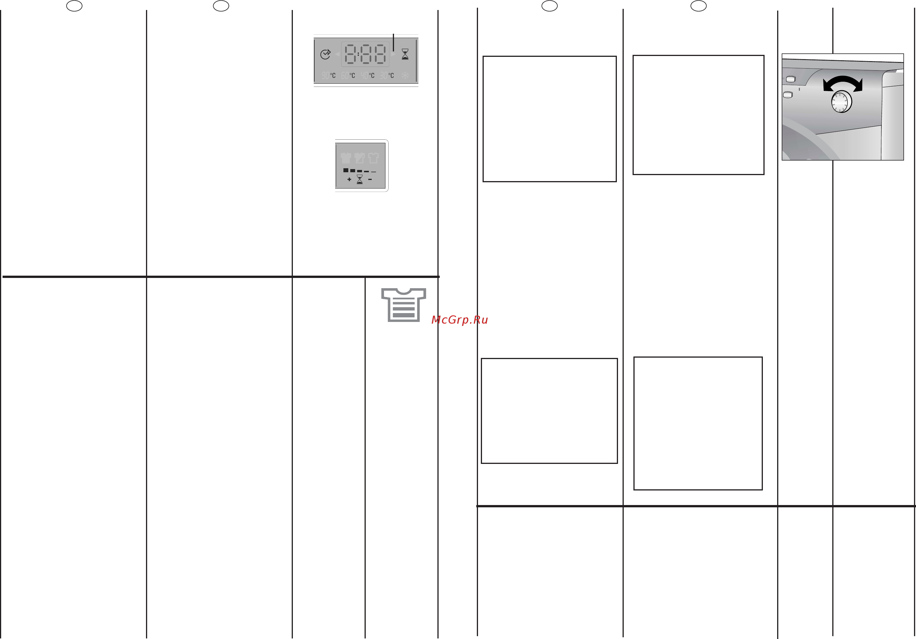 Candy GO4 1062D-16S [11/21] Nota la manopola programmi deve essere sempre portata in posizione di off alla fine di un lavaggio e prima di selezionarne uno nuovo