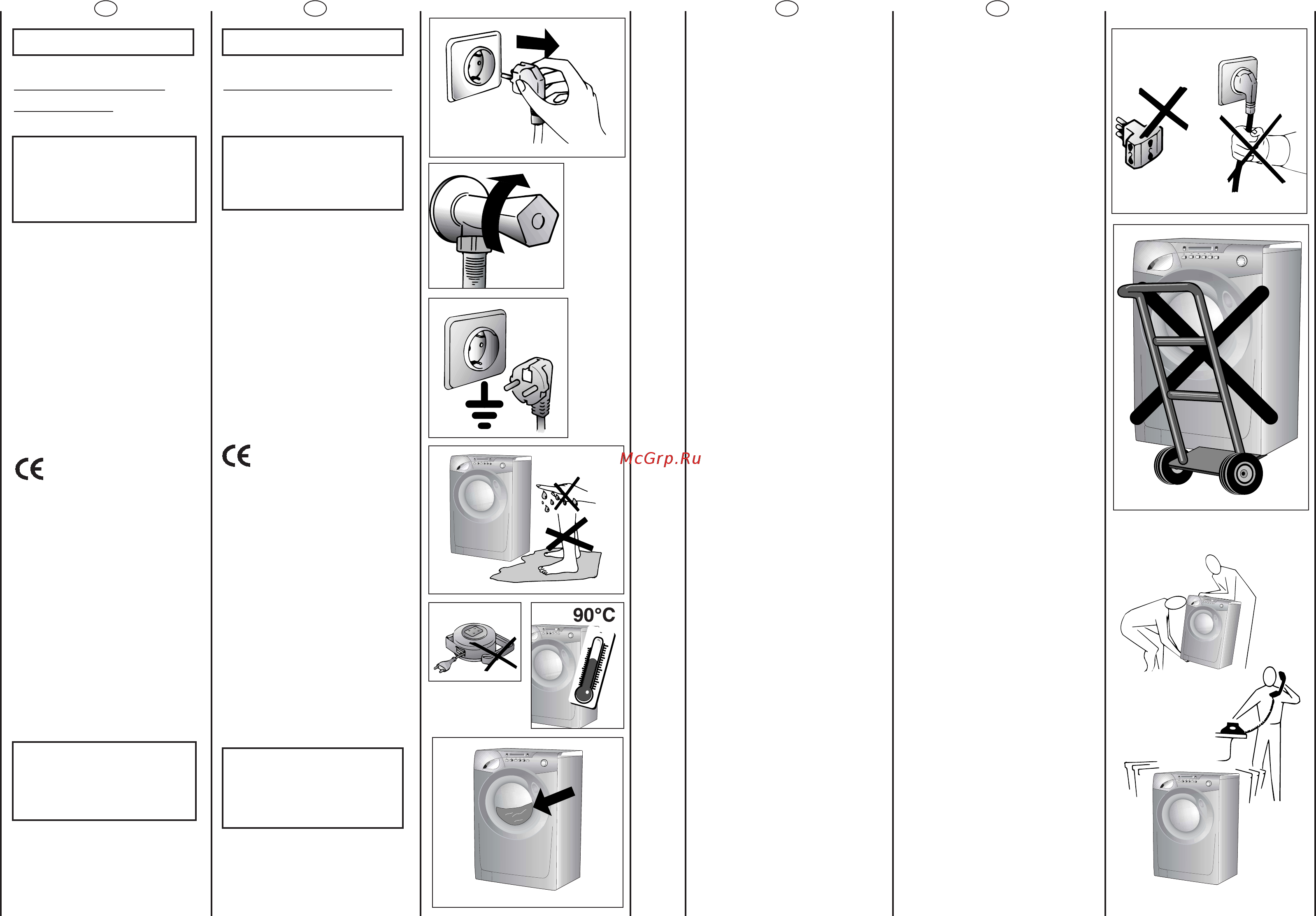 Candy GO4 1062D-16S [4/21] Prescrizioni di