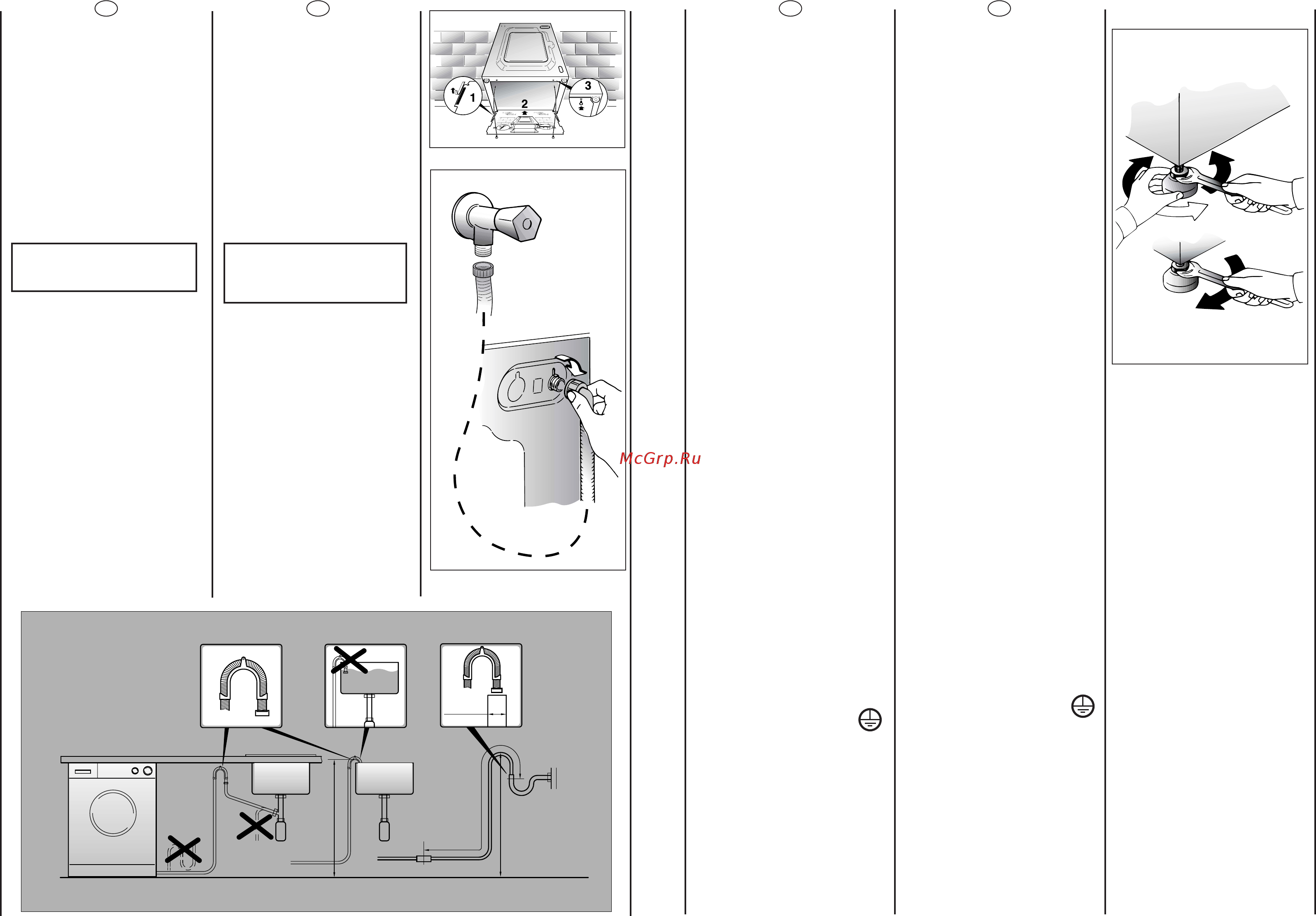 Candy GO4 1062D-16S [6/21] Attenzione non apra il rubinetto