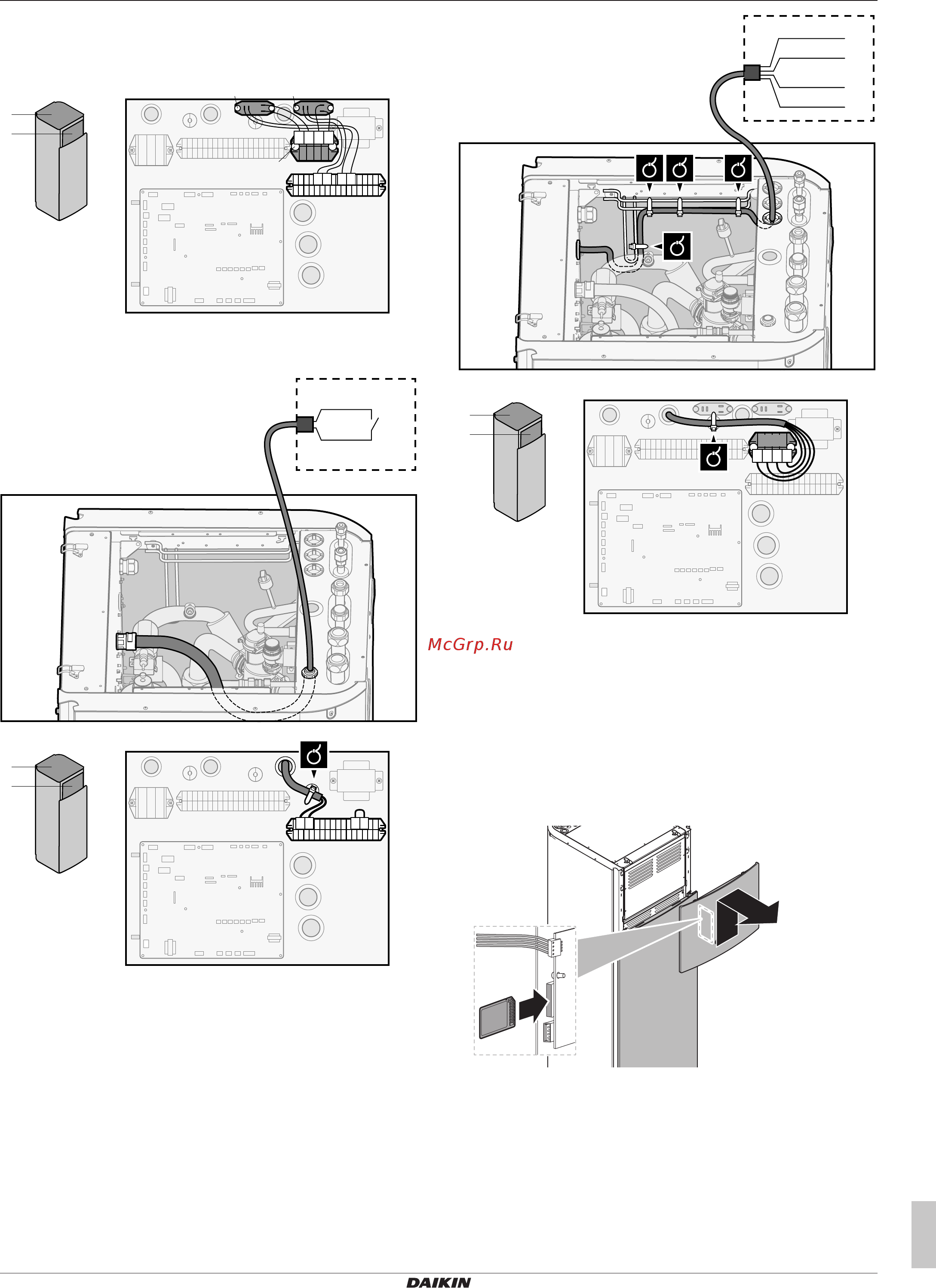 Daikin EHVX04S23EA6VG [23/48] Подсоединение модуля беспроводной сети поставляется в качестве принадлежности