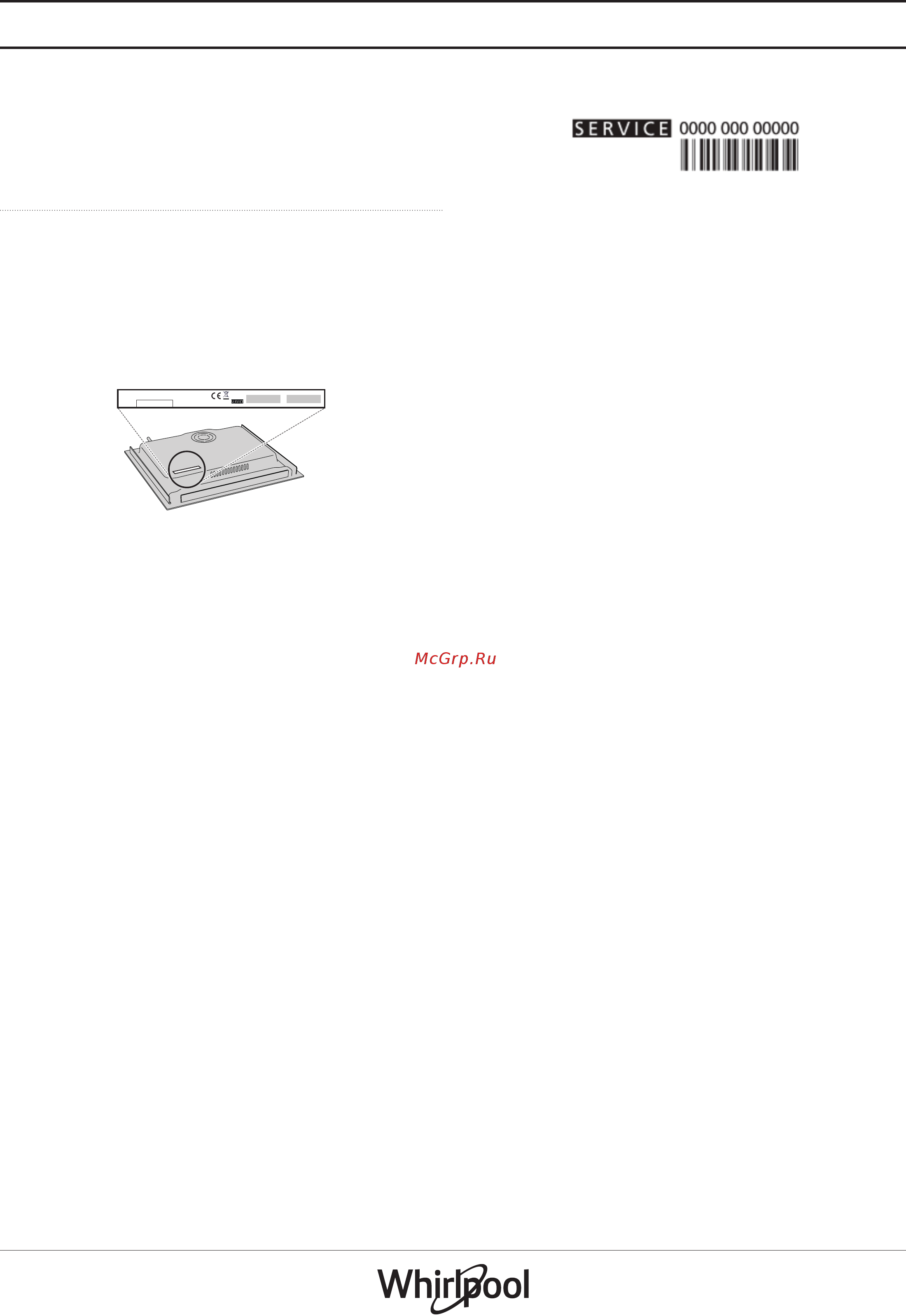 Whirlpool WF S9365 BF/IXL [10/10] Сервис