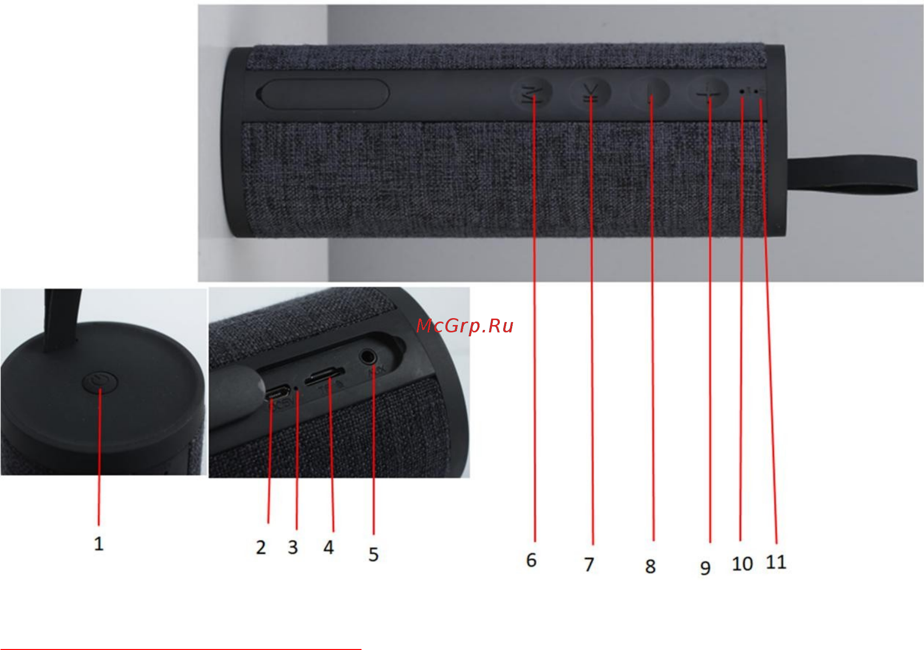 Denn DBS F002 Gray [2/4] Устройство портативной колонки