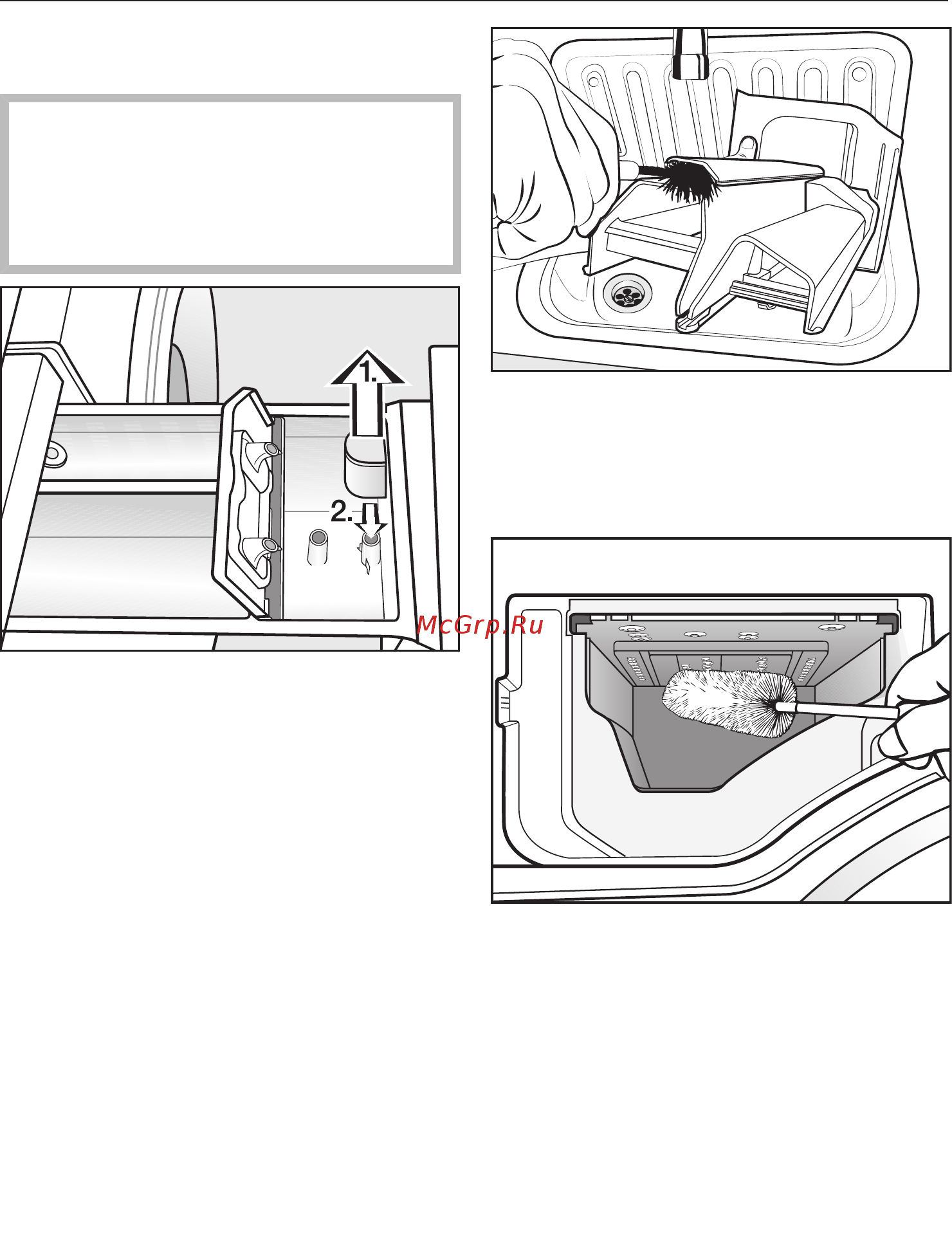Miele WMH122WPS White Edition [60/108] Чистка сифона и канала в отсеке для моющих средств