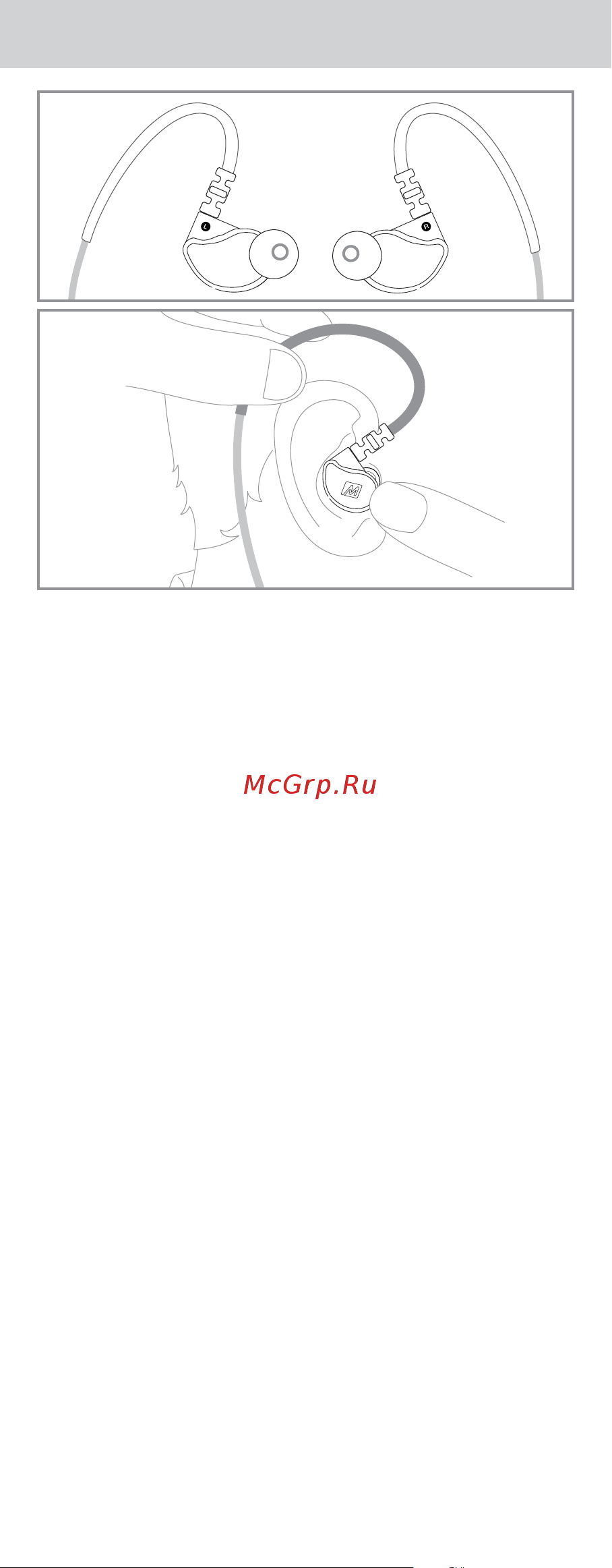 Mee Audio X1 Coral/White [4/11] Step 1 selecting eartips step 2 wearing the earphones